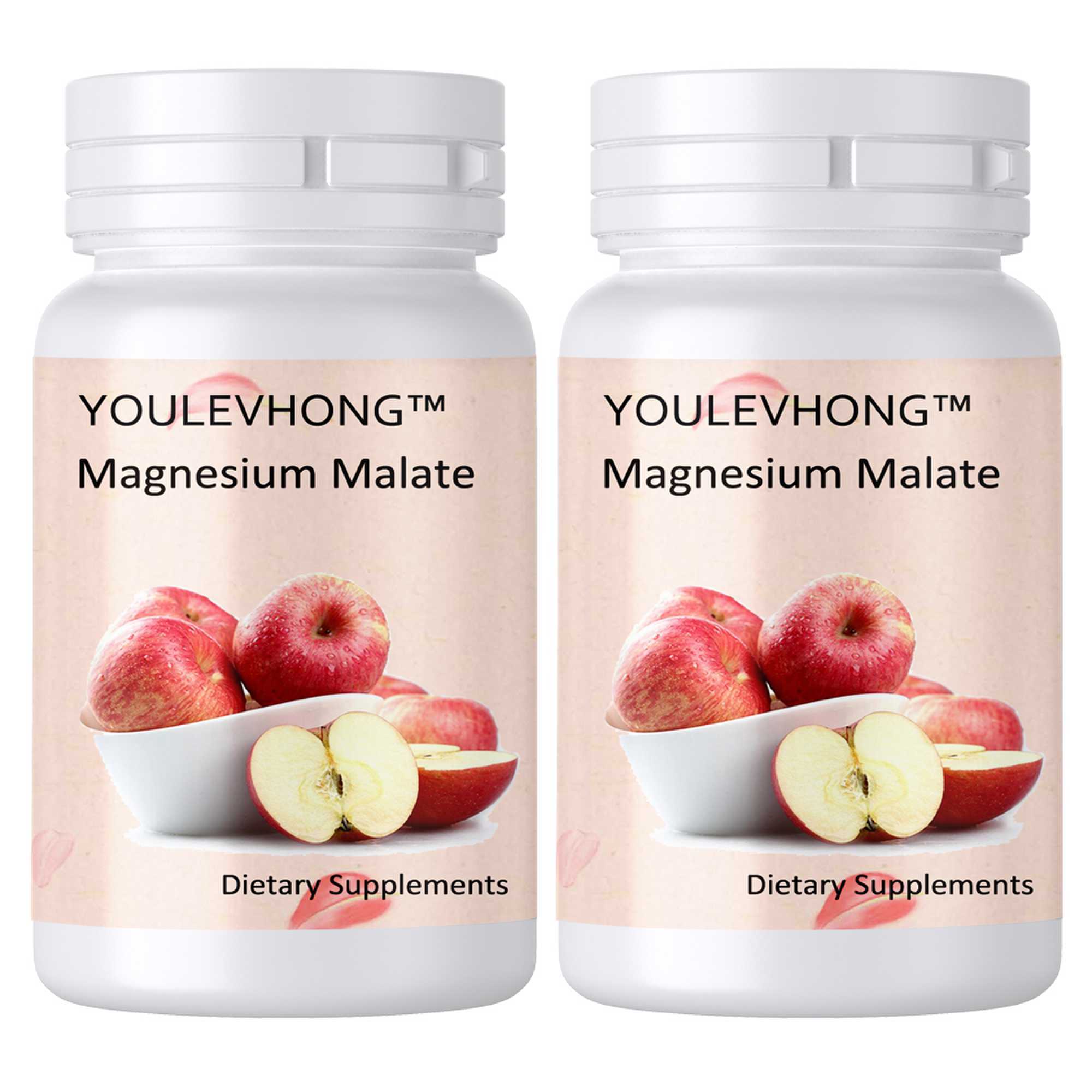 Gluten Free Magnesium Malate Supplement 1000mg Per Serving With Malic Acid Strong Muscle Nutritional Support