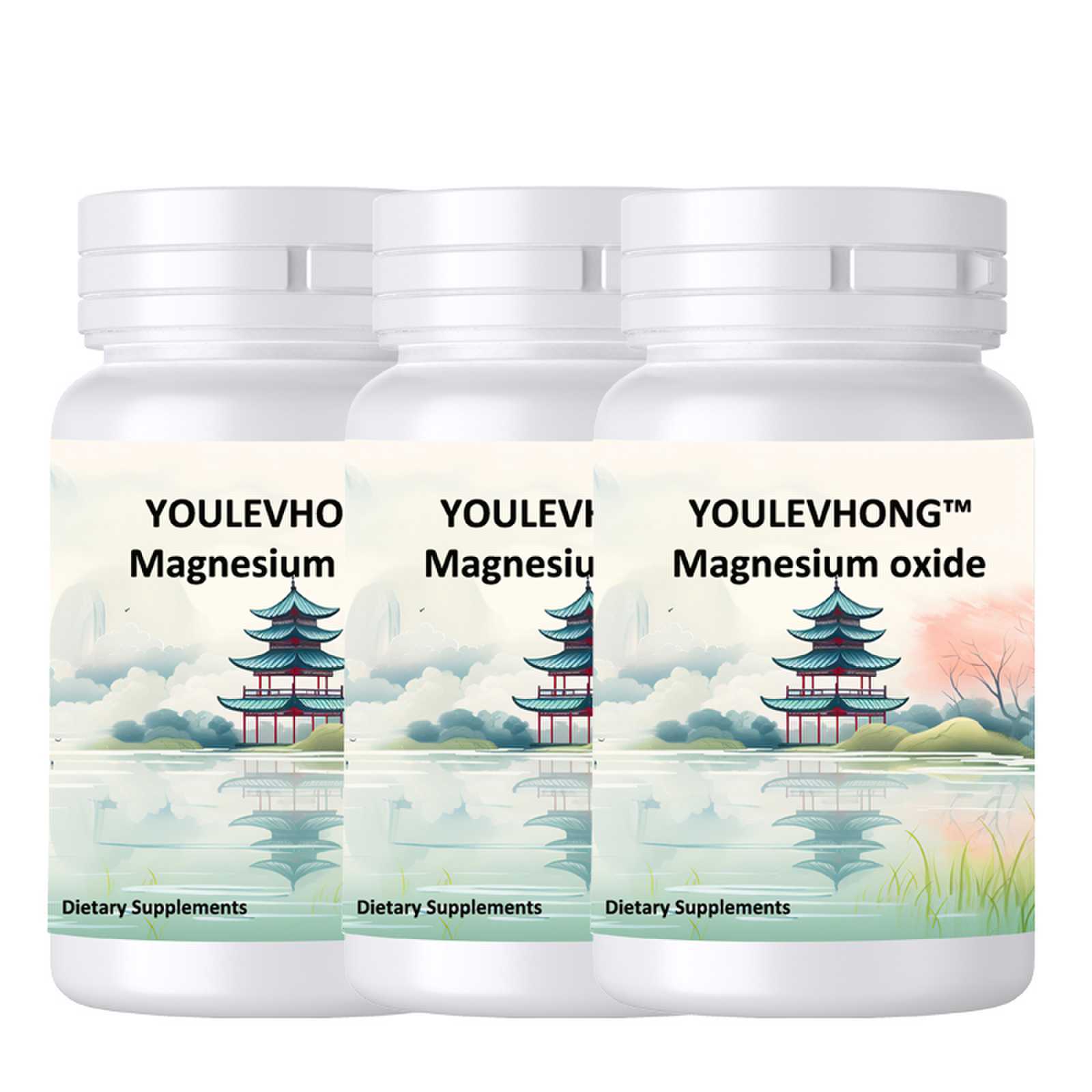 Non-GMO Magnesium Oxide 400mg Dairy-Free Stress Reliever Energy Supplement For Women Nervous System