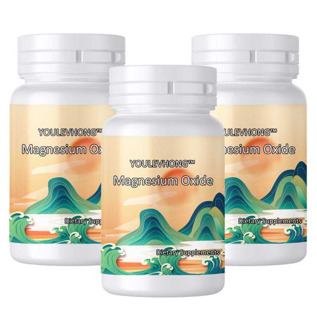 Magnesium Oxide Supplement 100 Capsules Gluten Free USA Manufactured Helps Metabolize Carbohydrates Proteins And Fats