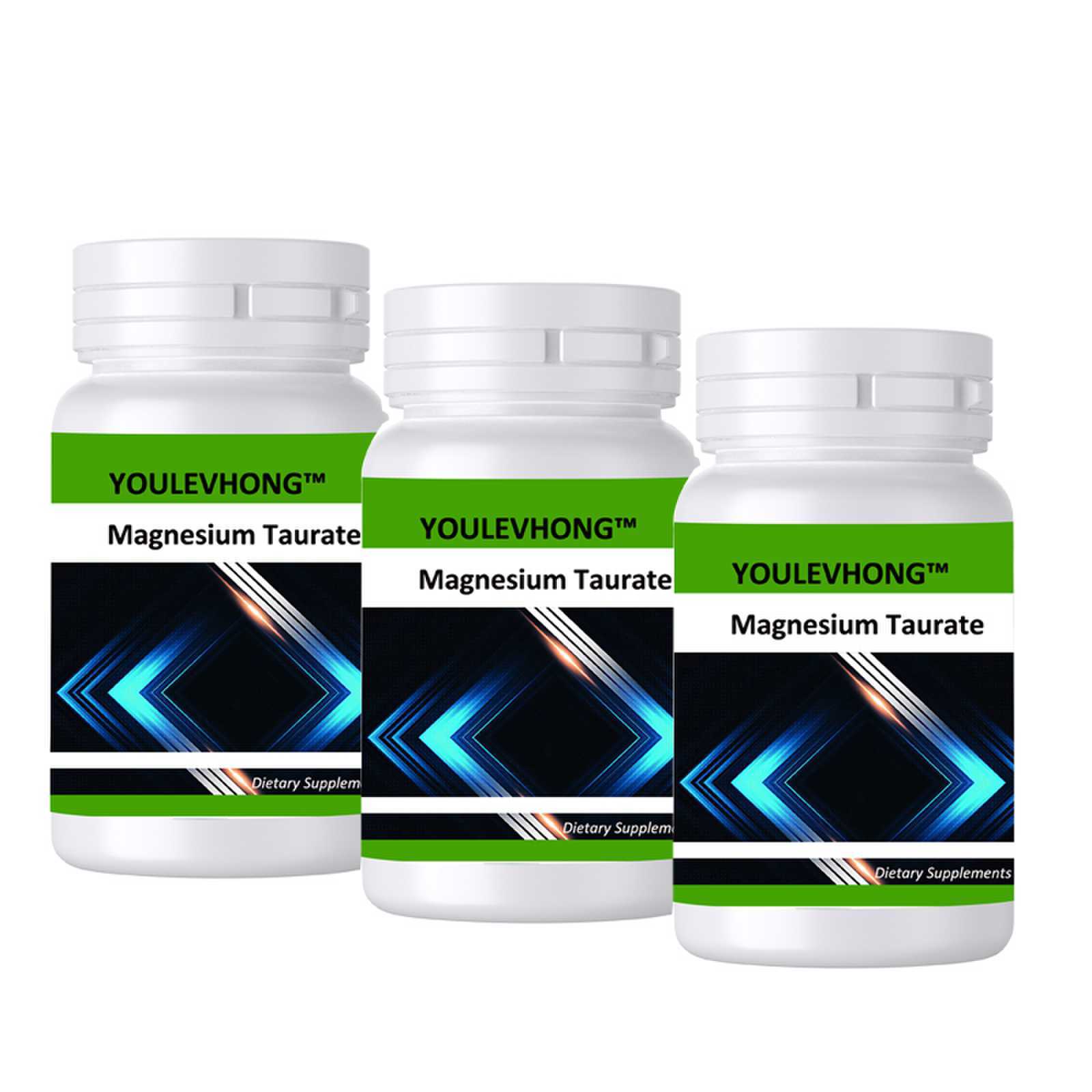 Magnesium Taurate Supplement For Improved Brain Function - 60/90 Capsules Promotes Sleep Quality Relaxation