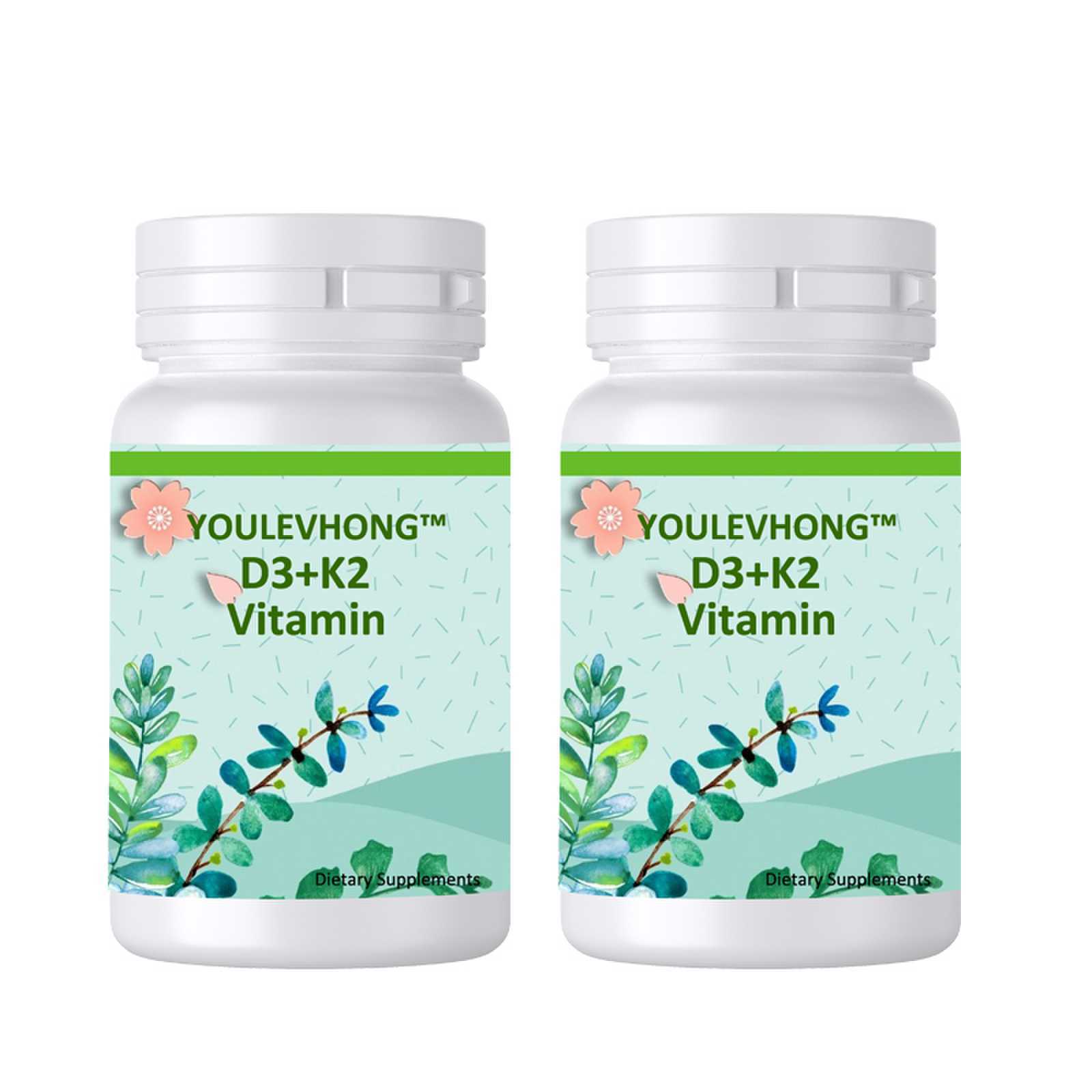 Premium Vitamin D3 / K2 Supplement 125mcg D3 100mcg K2 Supports Bone Teeth,Muscle And Immune Health