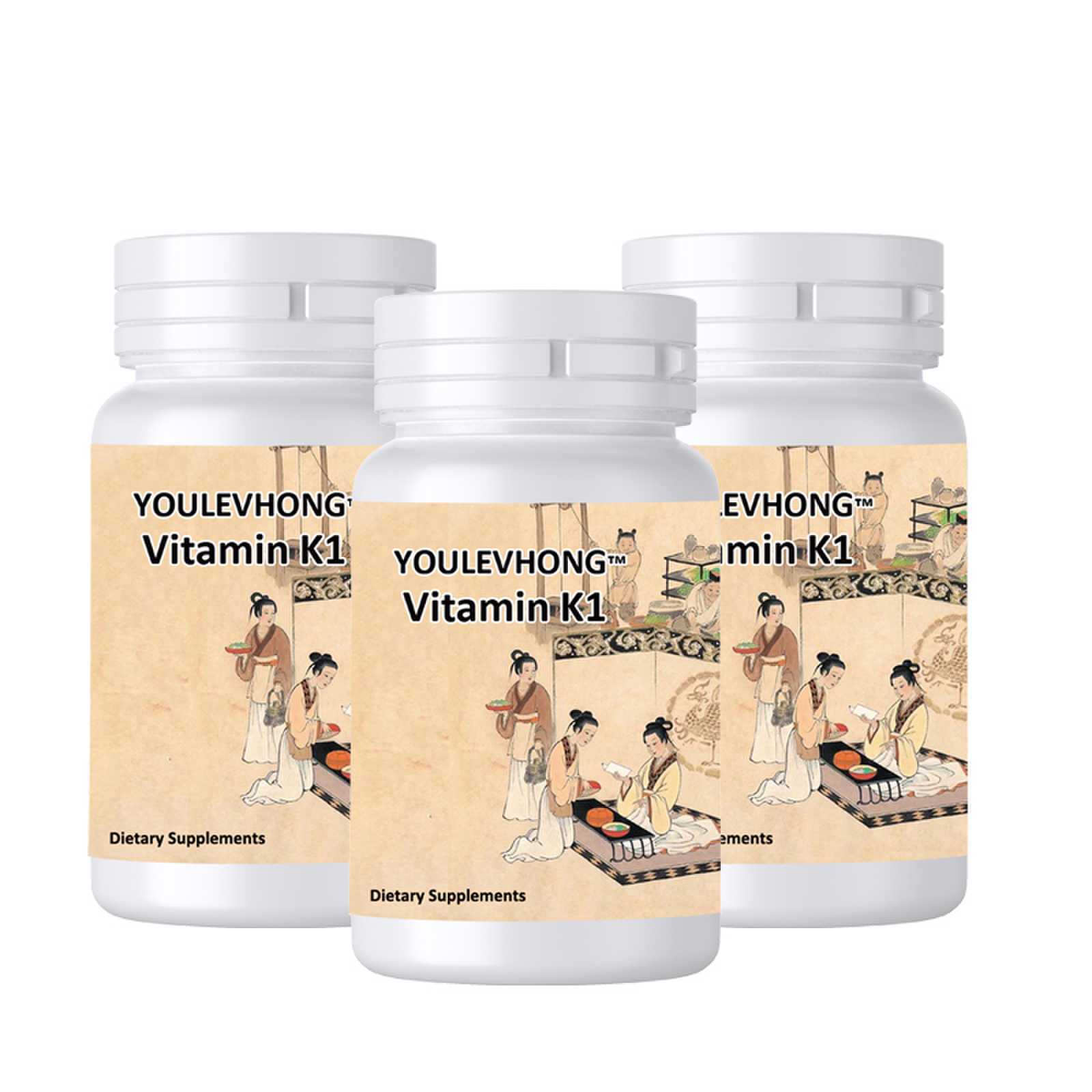 Vitamin K1 Softgels Supplement 100 Mcg Gluten Free 60 Count Bone Health Body'S Blood Clotting