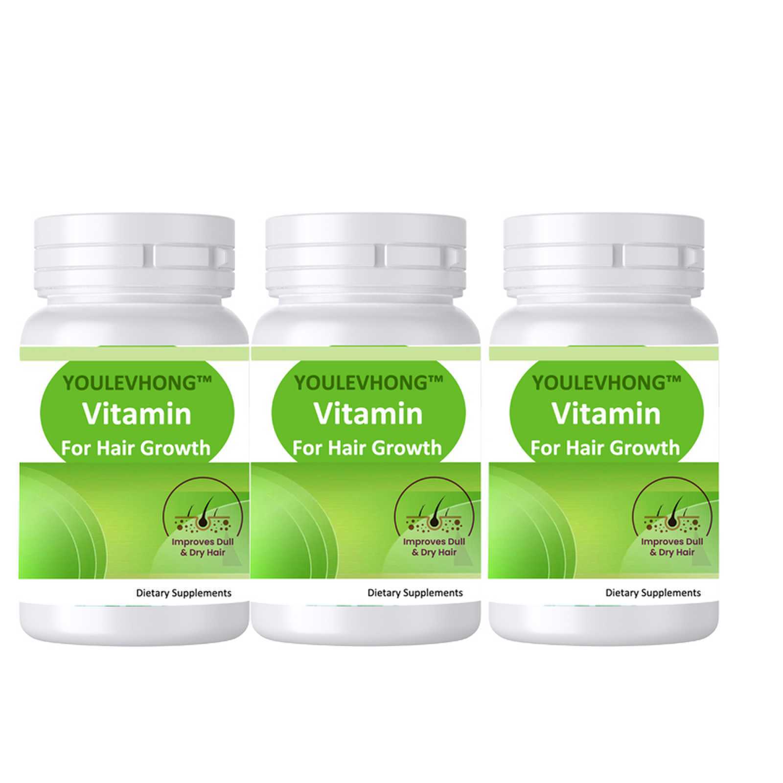 Hair Growth Vitamin Capsule For Men And Women - Strengthens Hair Nutrition Customized Hair Supplements