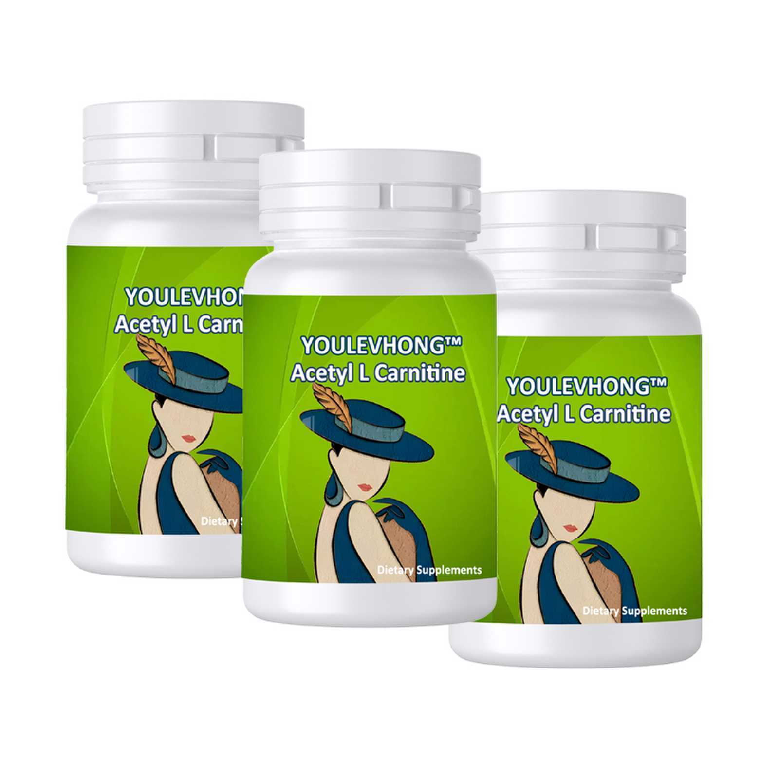 Vegan Acetyl L Carnitine Capsules Dietary Supplement Natural Health Beauty Supplemnts Pills