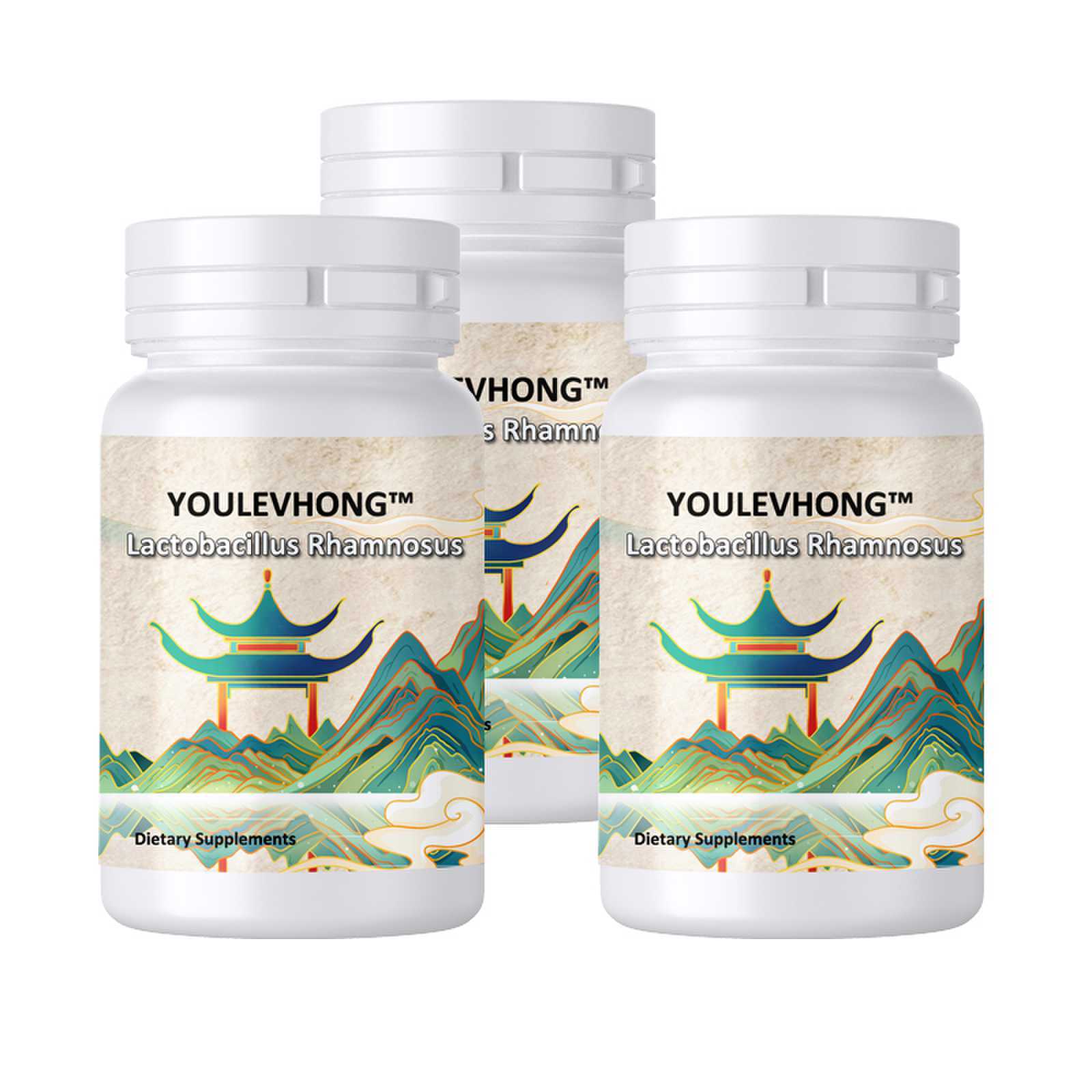 Lactobacillus Rhamnosus Probiotic Supplement For Healthy Digestion 60 Capsules Strengthens Digestive Immune Health Vegetarian/Vegan Customized