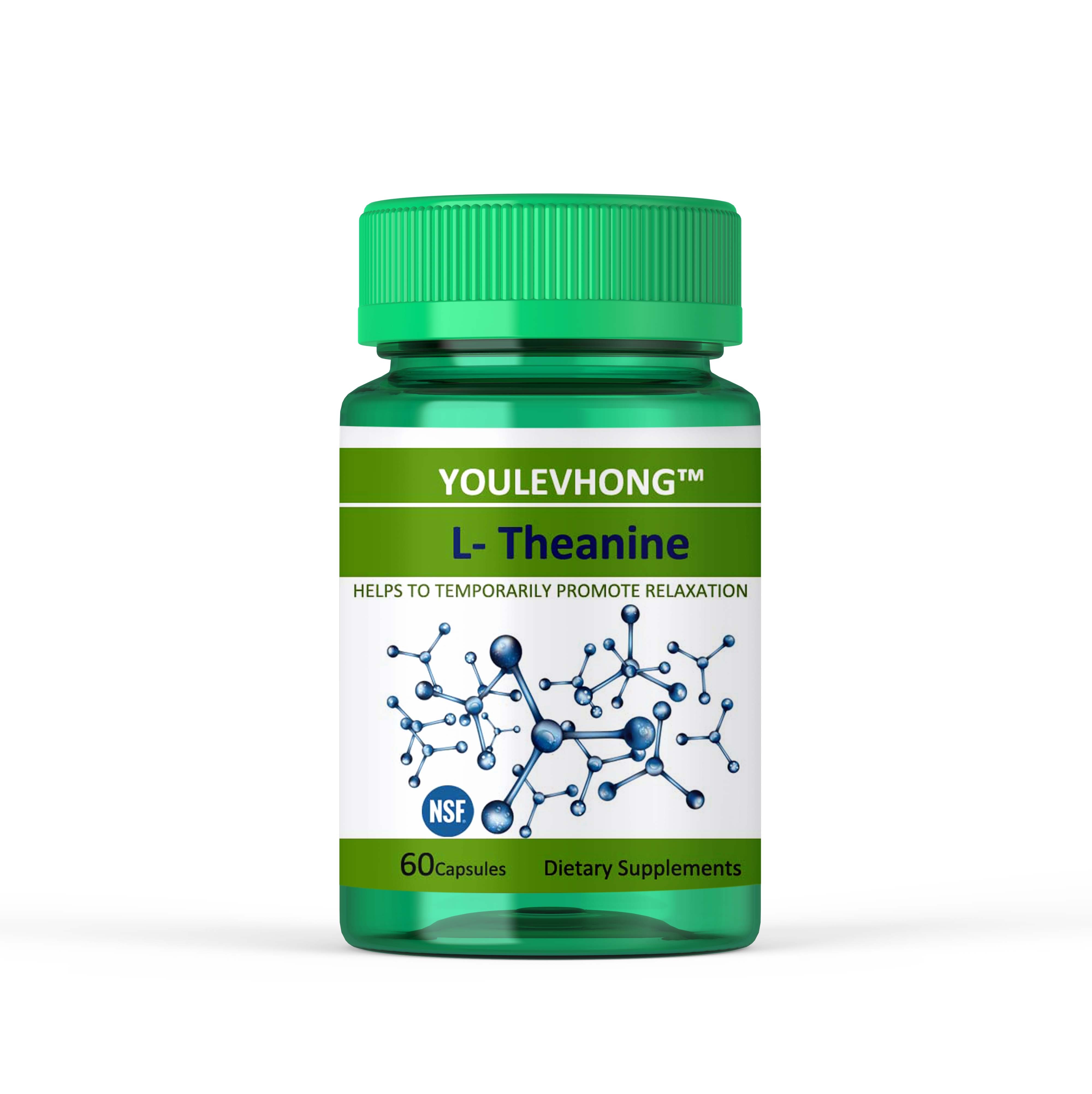 YOULEVHONG L-Theanine Supplements Promoting Relaxation and Reducing Stress Levels