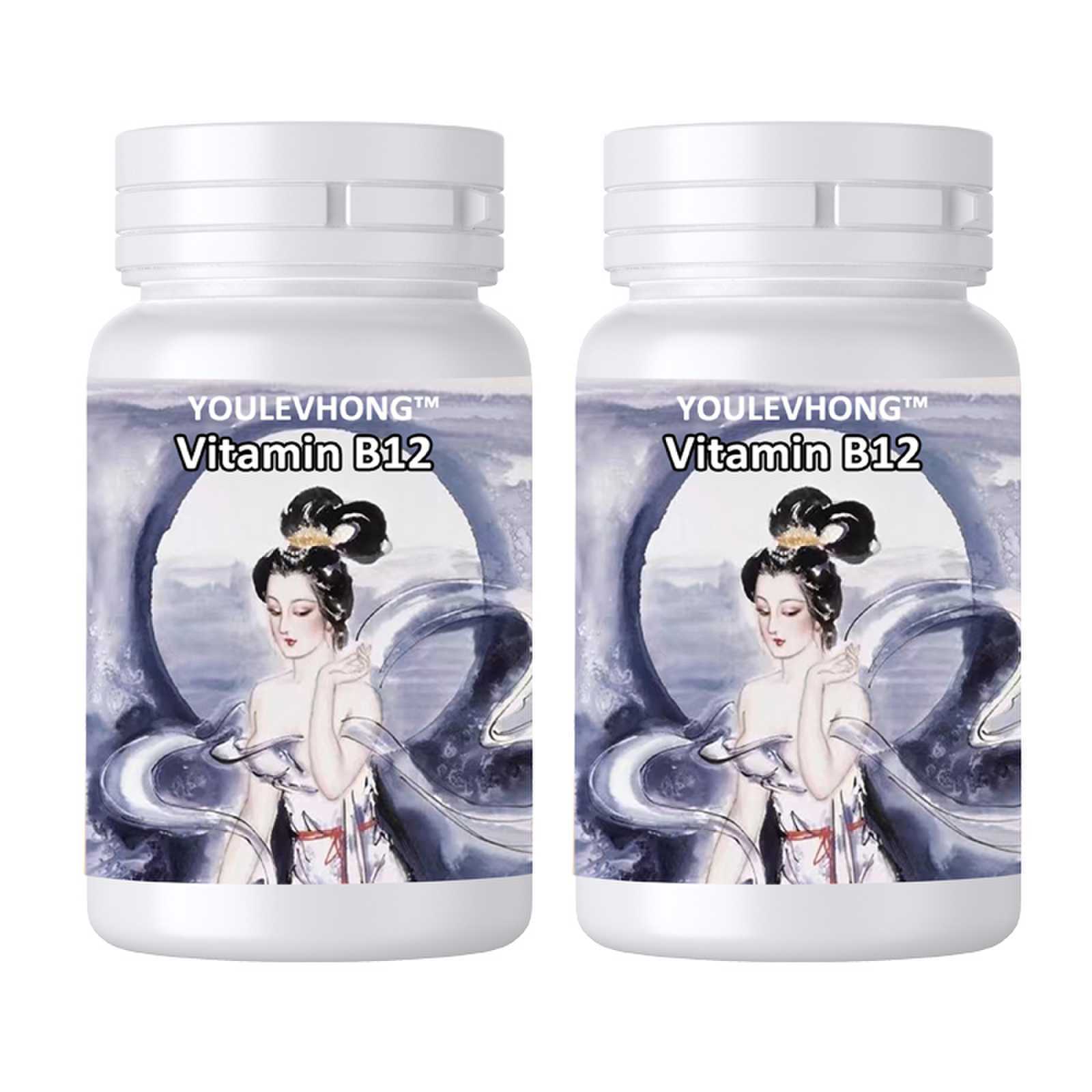 Tablets Vitamin B12 Capsules The Ultimate Vitamin Source Dietary Supplement Natural Health Beauty Products