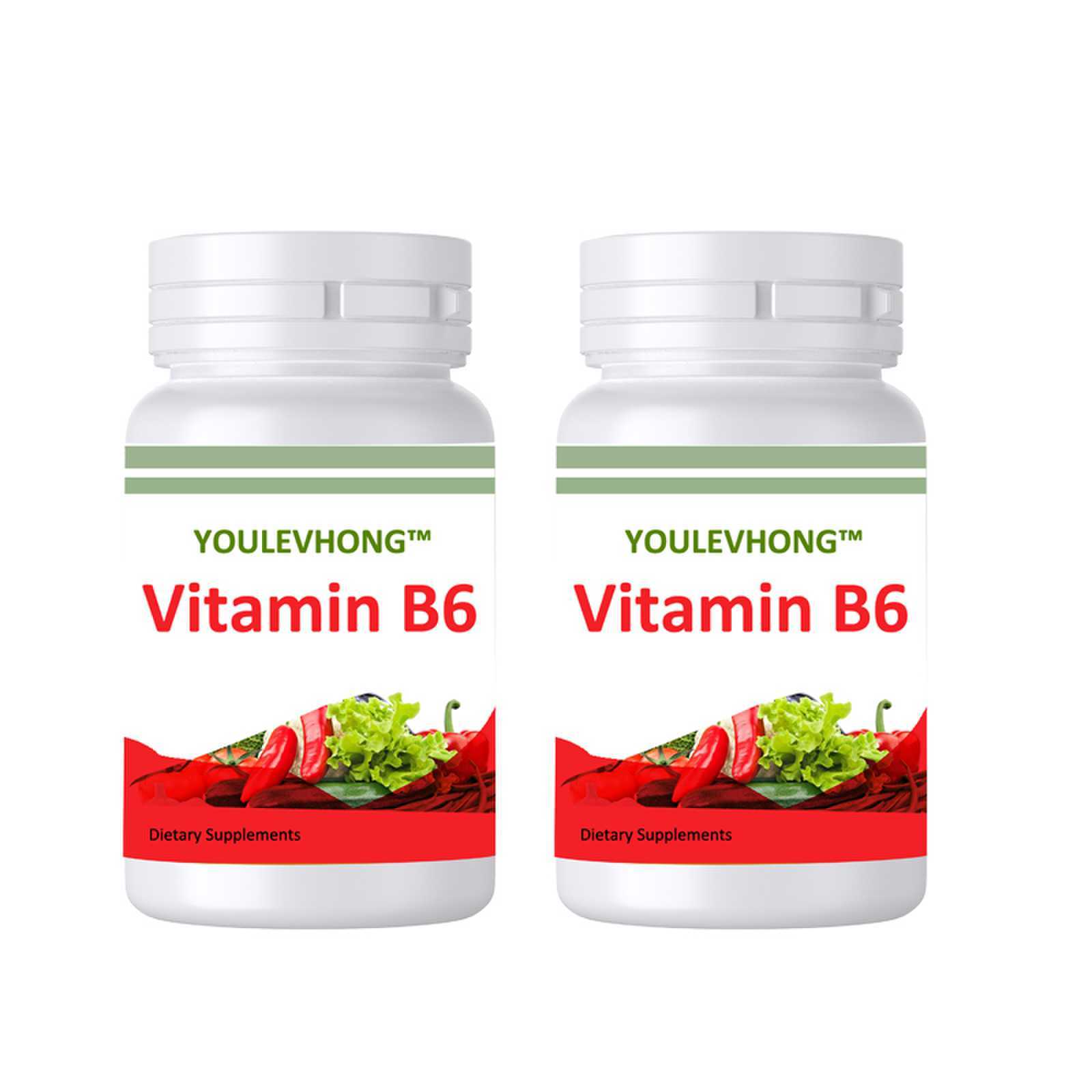 Non-GMO & Gluten-Free. Stearic Acid Enhanced Vitamin B6 Capsules Reliable Dosage For Optimal Health Vitamin B6 Supplements Multivitamin