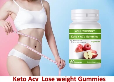 YOULEVHONG Apple Cider Vinegar Gummies With Folate Vitamin B12 1000mg With The Mother Detox Digestion Skin Support Keto Diet