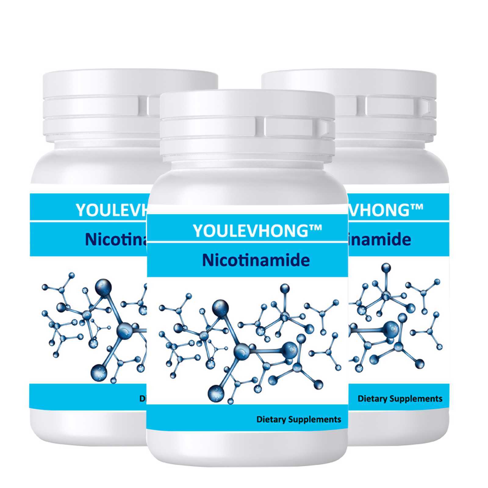 Nicotinamide B-3 500 mg 100 Caps Niacin Flush-Free Supplement for Skin Cell Health Suitable For Vegetarians Cfu 50 Billion