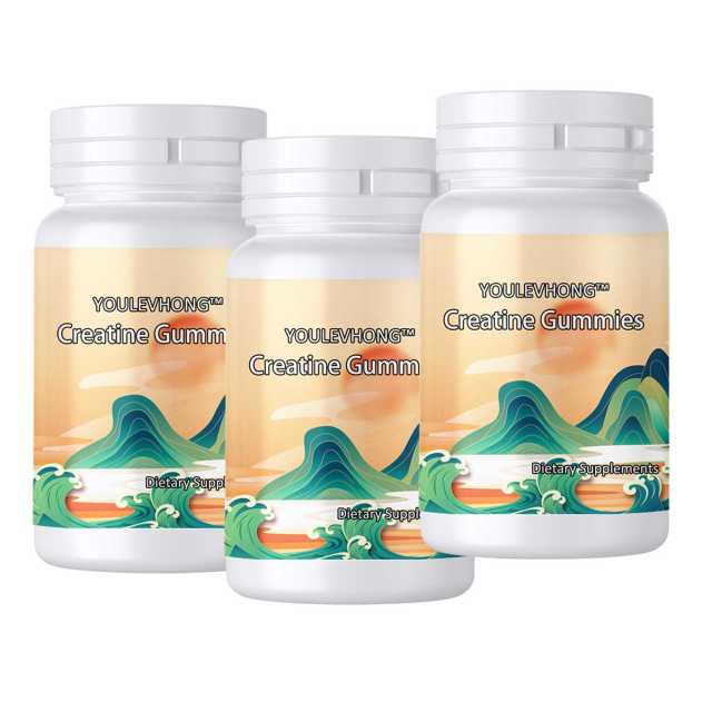 Gluten-Free Creatine Gummy Supplement Natural Fruit Flavored Vegetarian Creatine Gummies Sugar Free Chewable Creatine For Muscle Strength, Muscle Builder, Energy Boost