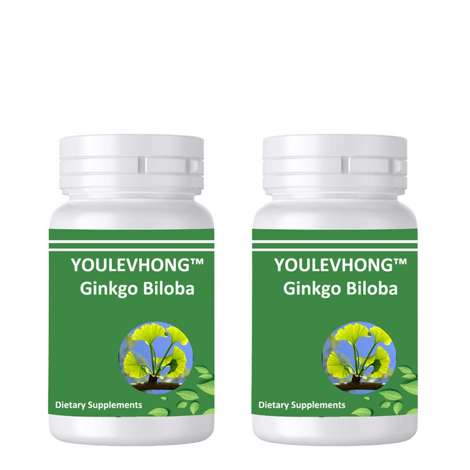 Topical Ginkgo Biloba Extract Supplements 50 Mg Calcium Content for Brain Health and Memory Maintenance
