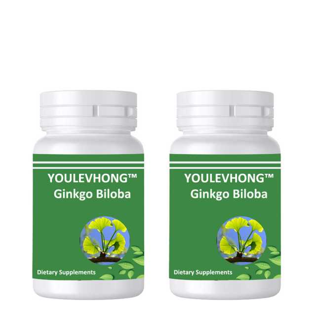 Topical Ginkgo Biloba Extract Supplements 50 Mg Calcium Content for Brain Health and Memory Maintenance