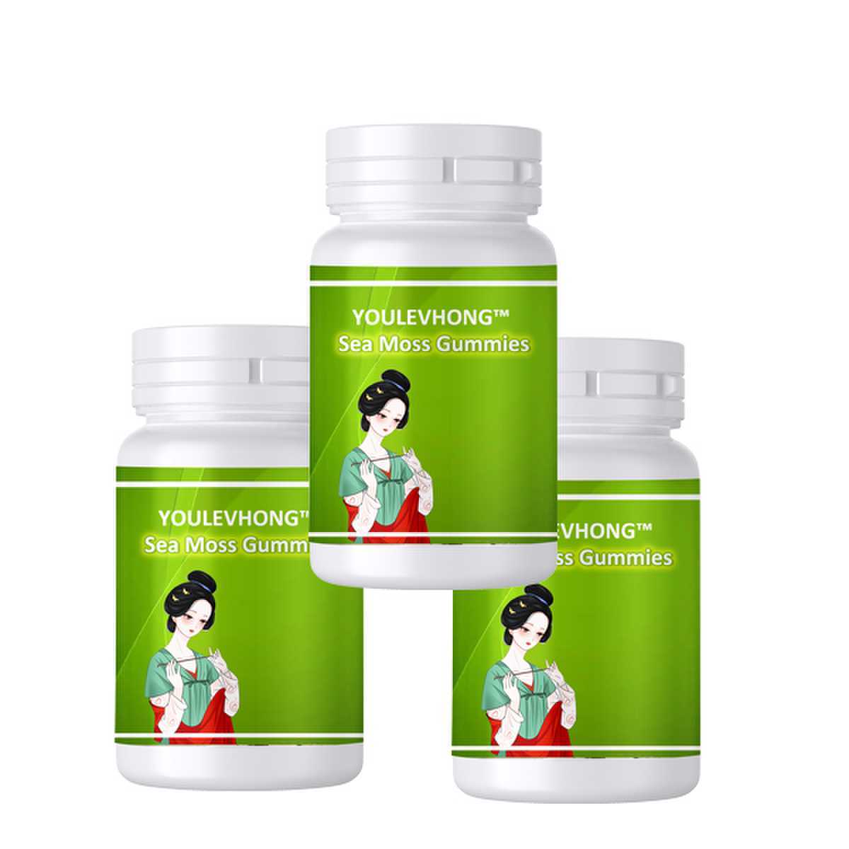 Delicious Sea Moss Gummies Loaded With 60mg Vitamin C Just 10 Calories Per Serving Skin Health, Energy Boost, Anti-Inflammatory