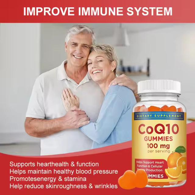 CoQ10 Gummies Natural Supplement Nerve & Heart Functions  Cellular Energy Production Supplement | 60 Servings Magenesium supplement