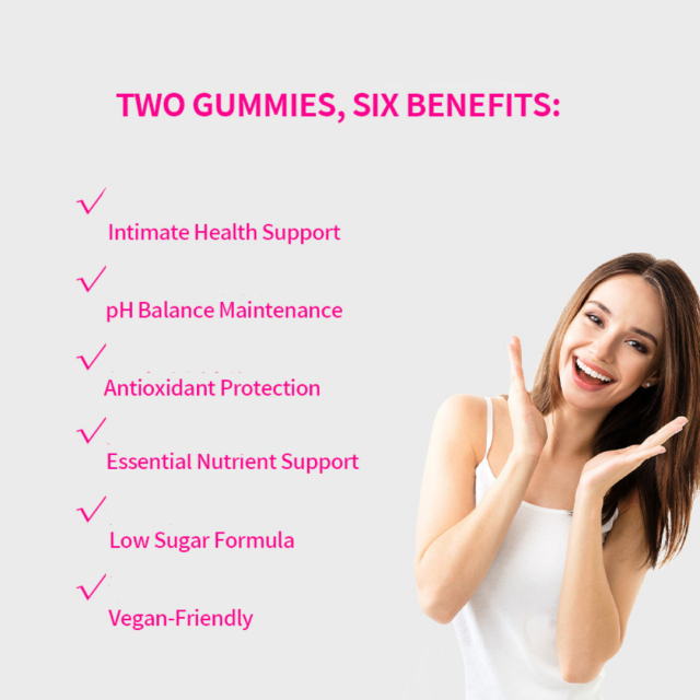 Feminine Balance Gummies \ 60 service  Vital Source Feminine Balance Gummies Private Label  Includes pH Balance, Healthy Odor, Flora and Immune Support