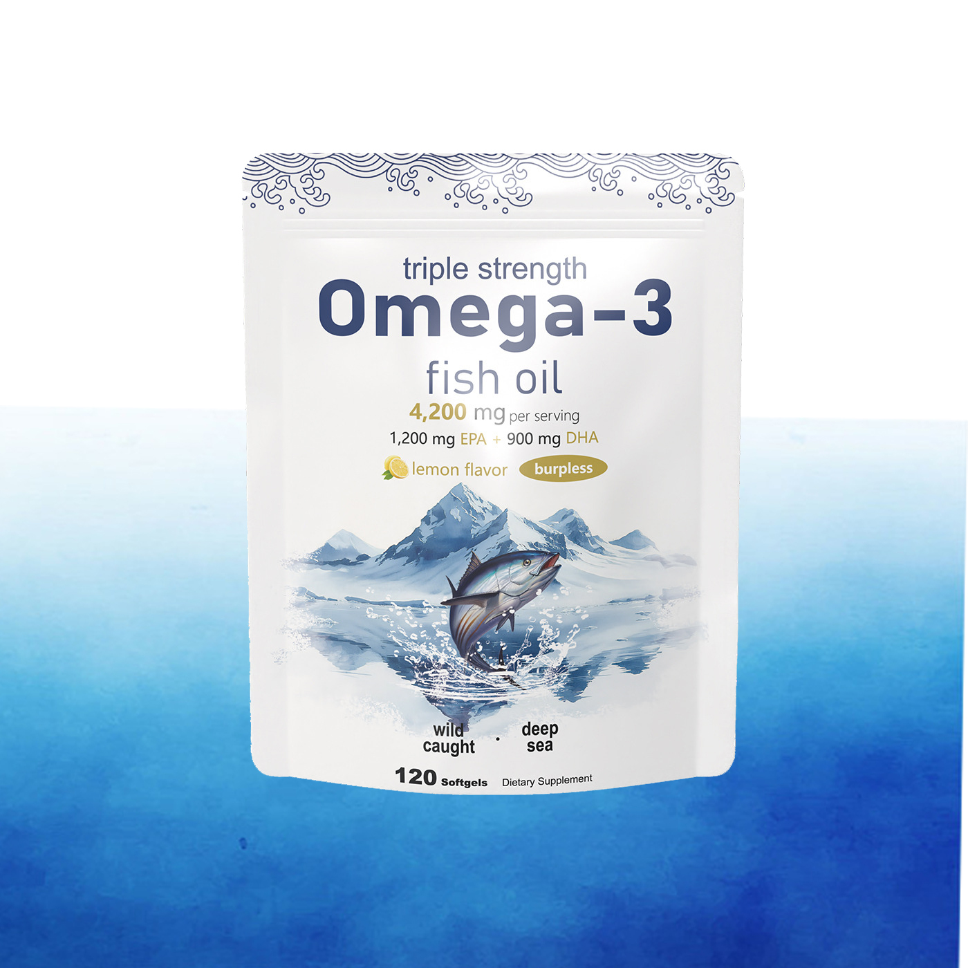 Fish oil soft capsules Healthy Heart Support Omega 3 Fish Oil  Joint Health Brain & Cognitive Health