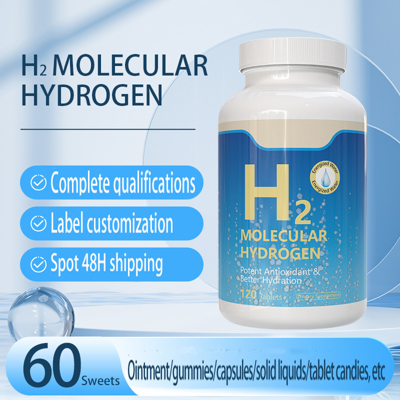 MOLECULAR HYDROGEN H2   120  Tablets Healthy Aging & Longevity Focus & Brain Health