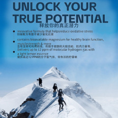 MOLECULAR HYDROGEN H2   120  Tablets Healthy Aging & Longevity Focus & Brain Health