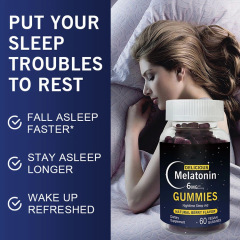 Melatonin Natural Sleep Gummies Supplements With Melatonin , 60 Vegan Natural Berry Flavor Best Sleeping Gummies For Adults Sleep Well