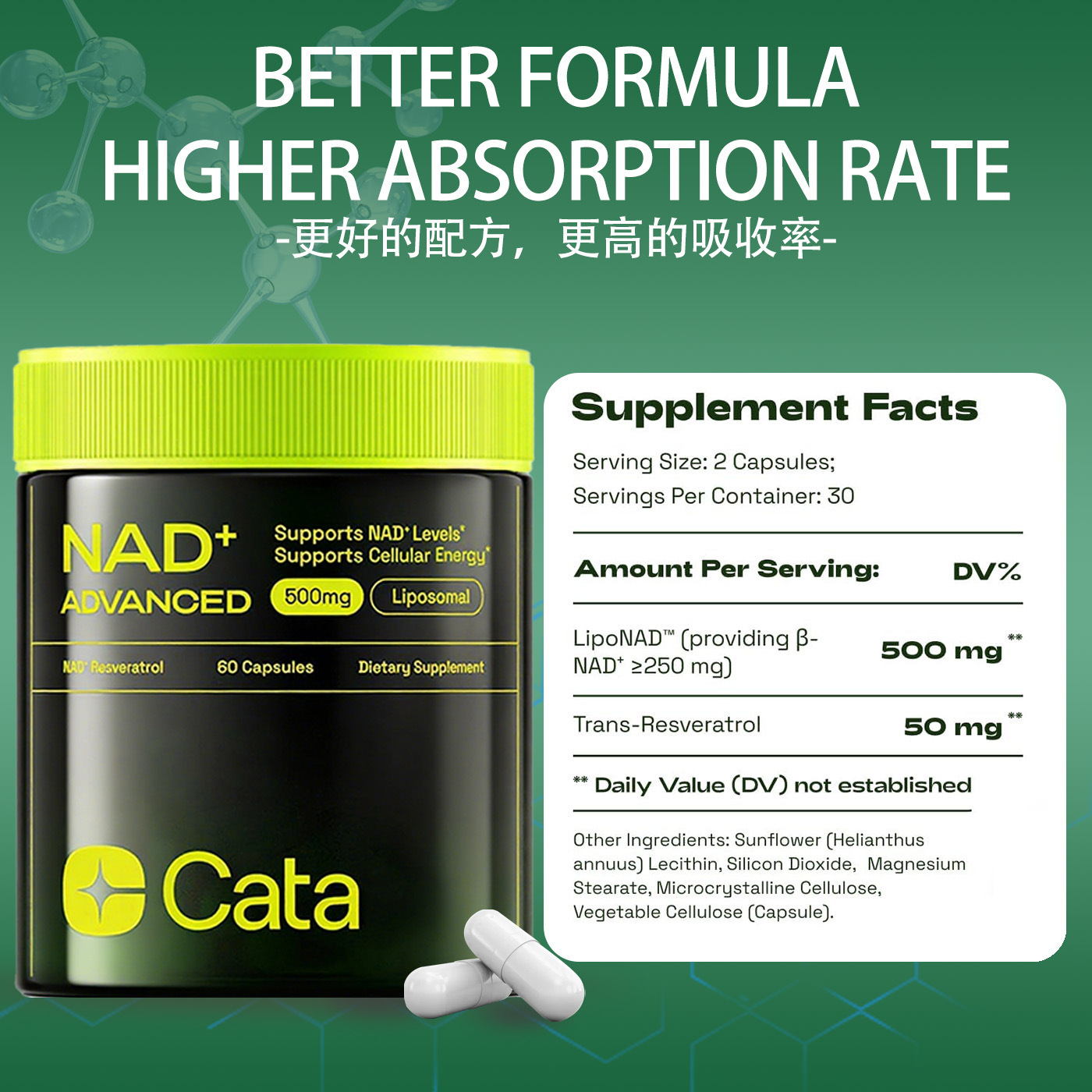 NAD+ Advanced Supplement Skin Care Health Natural Cellular Repair NAD Gummies Advanced NAD Resveratrol