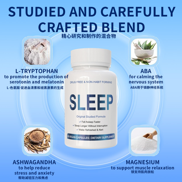 Sleep Aid Natural Health Deep Sleeping  Melatonin  Sleep  Relax Fall Asleep Fast + Deep Sleep Health Wake Up Refreshed & Rested Supports Muscle, Bone & Nerve Health"