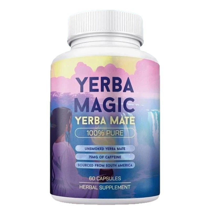 Yerba Magic Supplement  Instant Powder Super Drink with Nootropics, Prebiotics & Probiotics – Clean Energy, Mental Clarity & Gut Wellness | Low Sugar, Natural Caffeine – 30 Servings