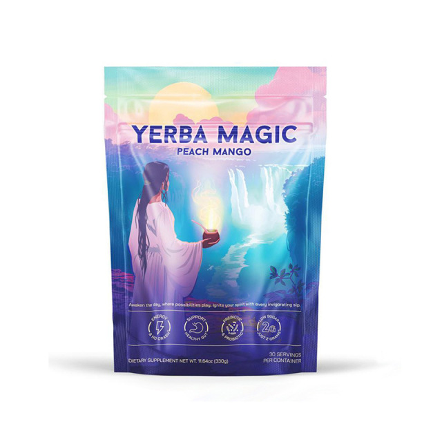 Yerba Magic Supplement  Instant Powder Super Drink with Nootropics, Prebiotics & Probiotics – Clean Energy, Mental Clarity & Gut Wellness | Low Sugar, Natural Caffeine – 30 Servings