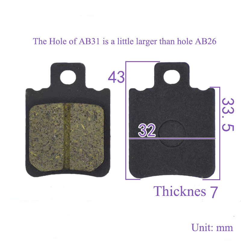Electric Scooter Disc Brake Pads Electric Motorcycle Pedals Front And Rear Brake Pads Electric Vehicle  Brake Blocks