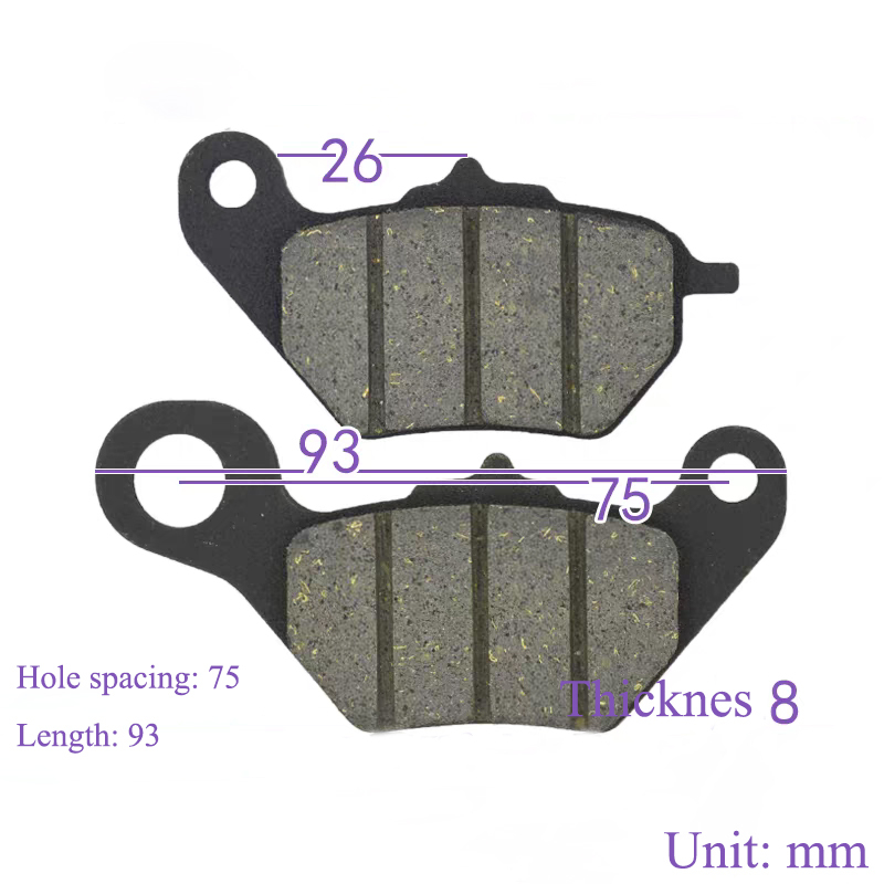 Electric Scooter Disc Brake Pads Electric Motorcycle Pedals Front And Rear Brake Pads Electric Vehicle  Brake Blocks
