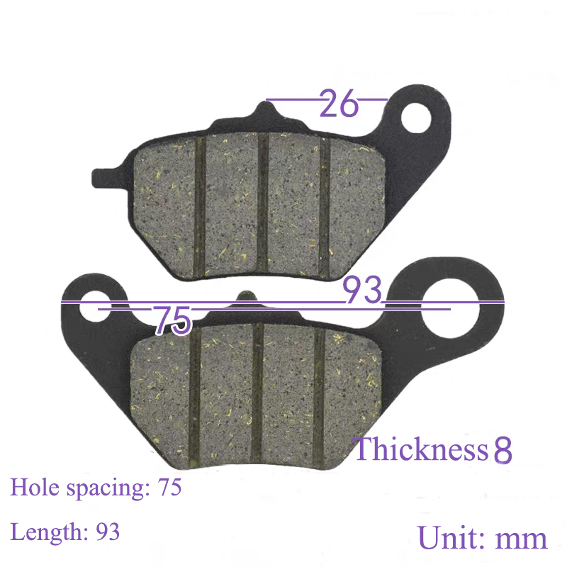 Electric Scooter Disc Brake Pads Electric Motorcycle Pedals Front And Rear Brake Pads Electric Vehicle  Brake Blocks