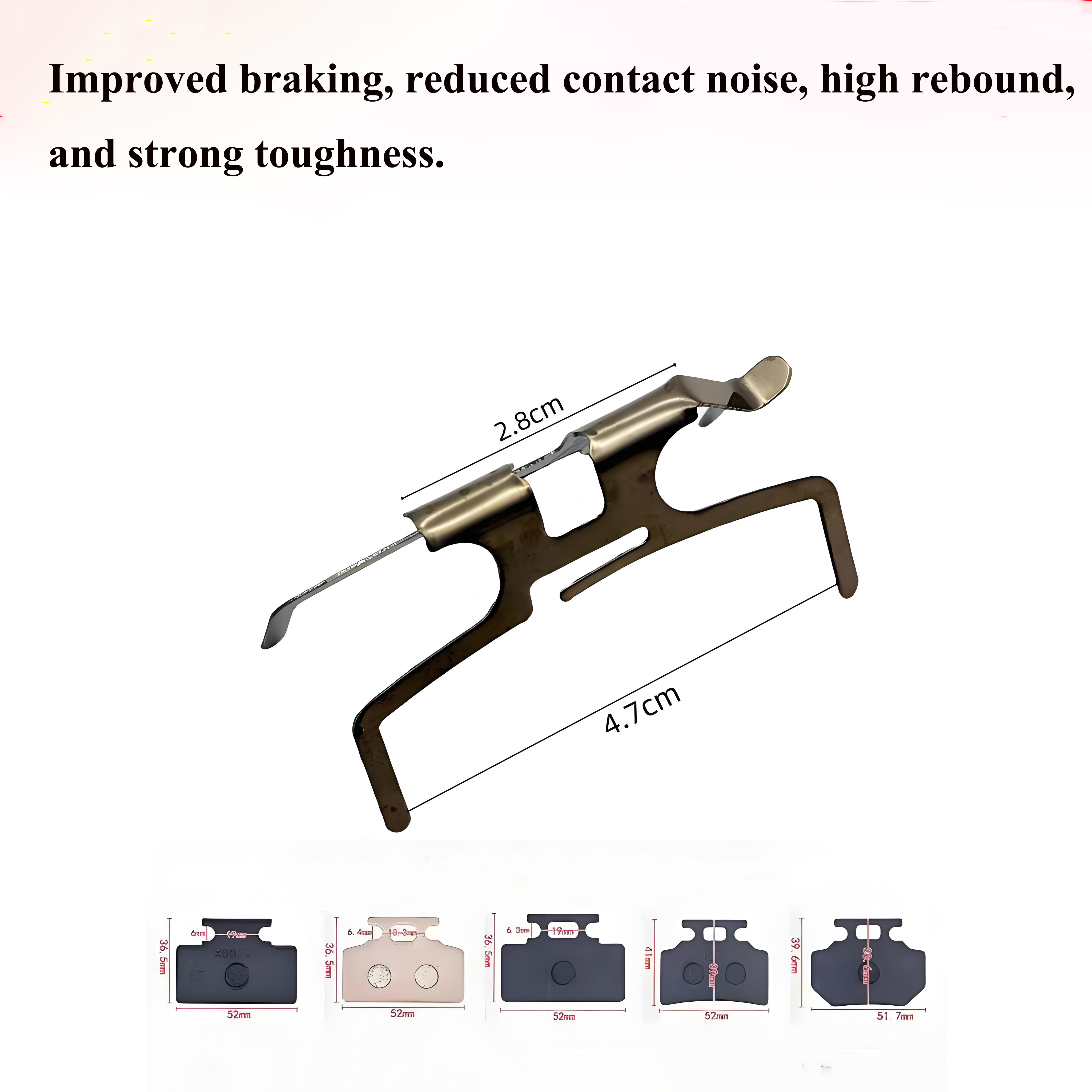 Disc Brake Pad Shrapnel CBX Shrapnel Universal Disc Brake Pad Separator Card Spring Circlip