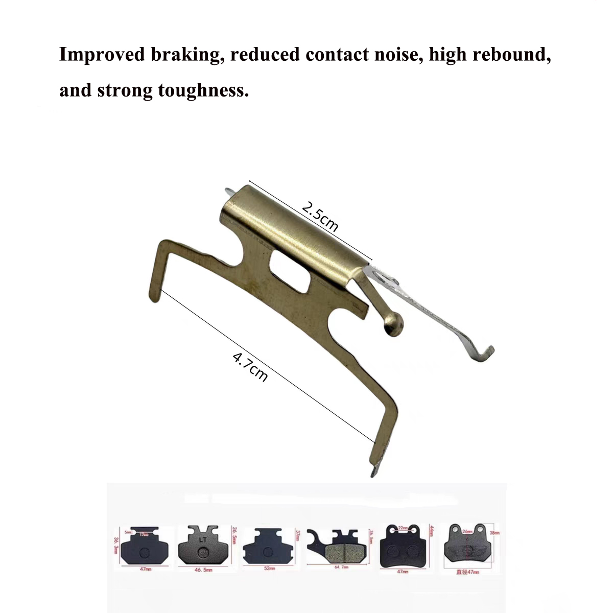 Disc Brake Pad Shrapnel CBX Shrapnel Universal Disc Brake Pad Separator Card Spring Circlip