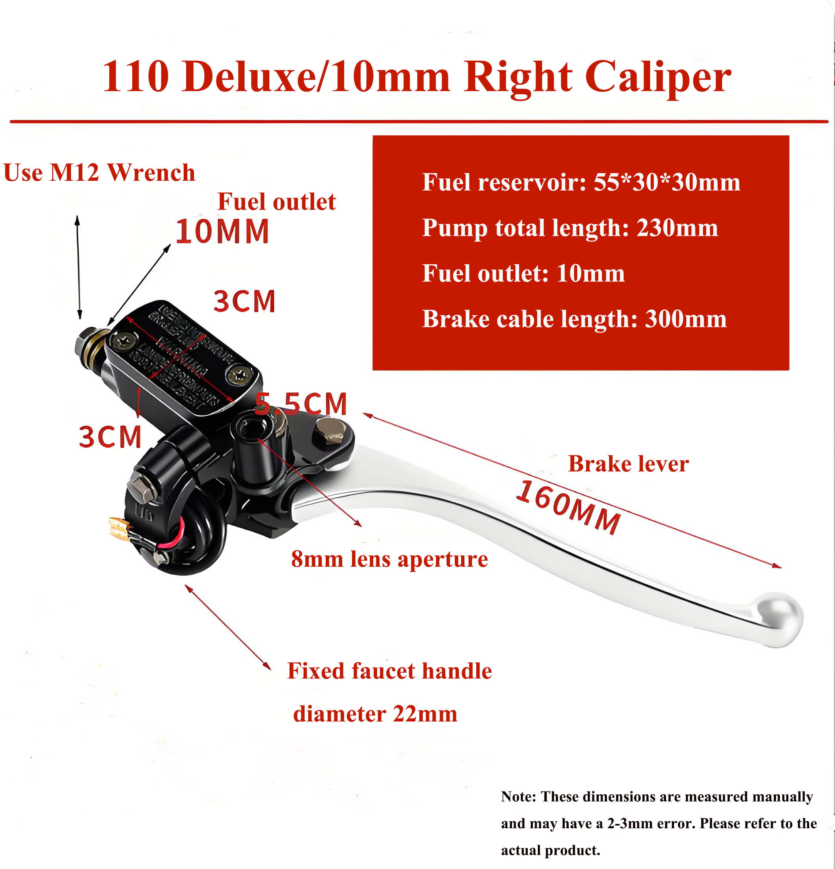 Electric Scooter  Brake Lever Front And Rear Brake Assembly