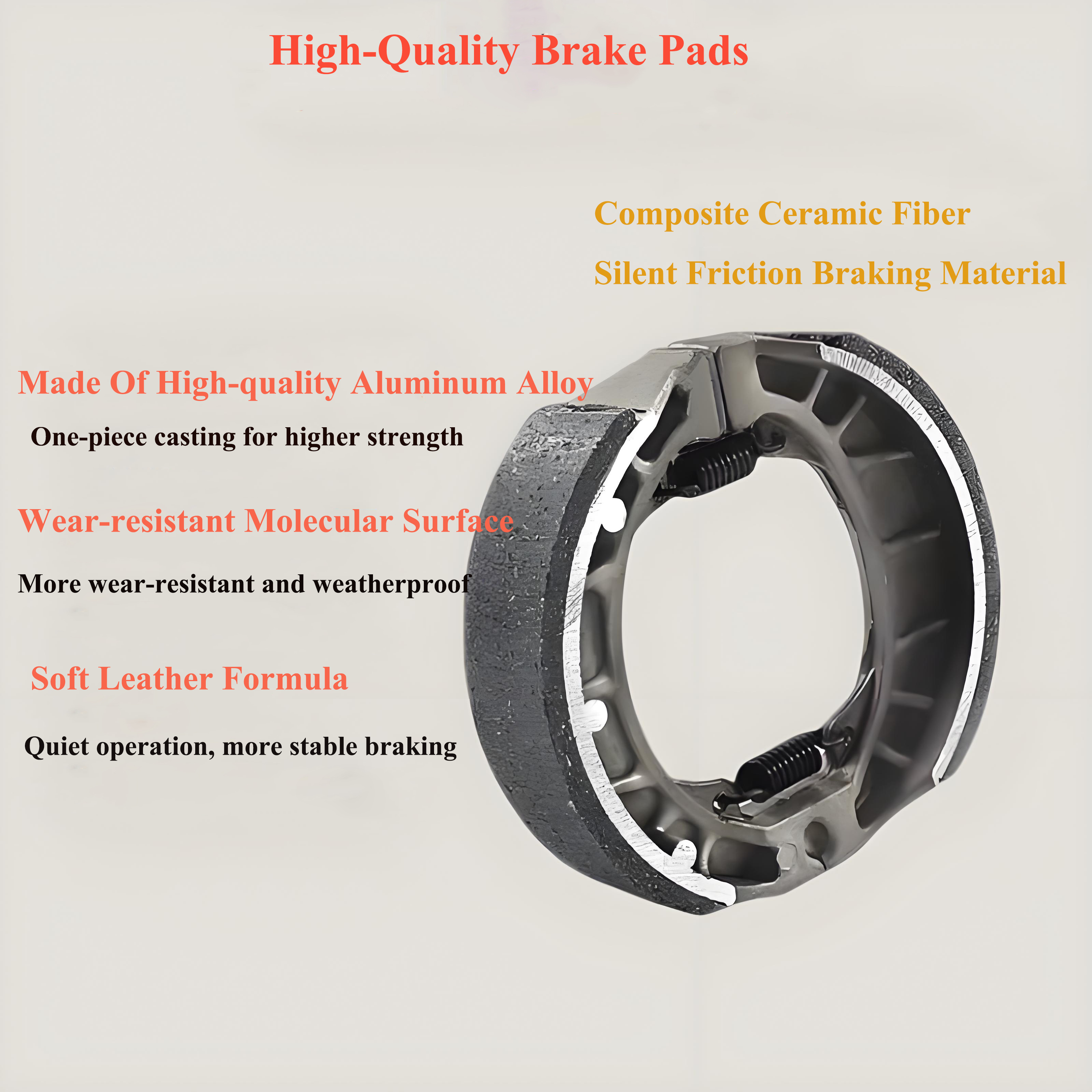 Electric Scooter Front And Rear Brake Pads 110 Drum Brake Blocks