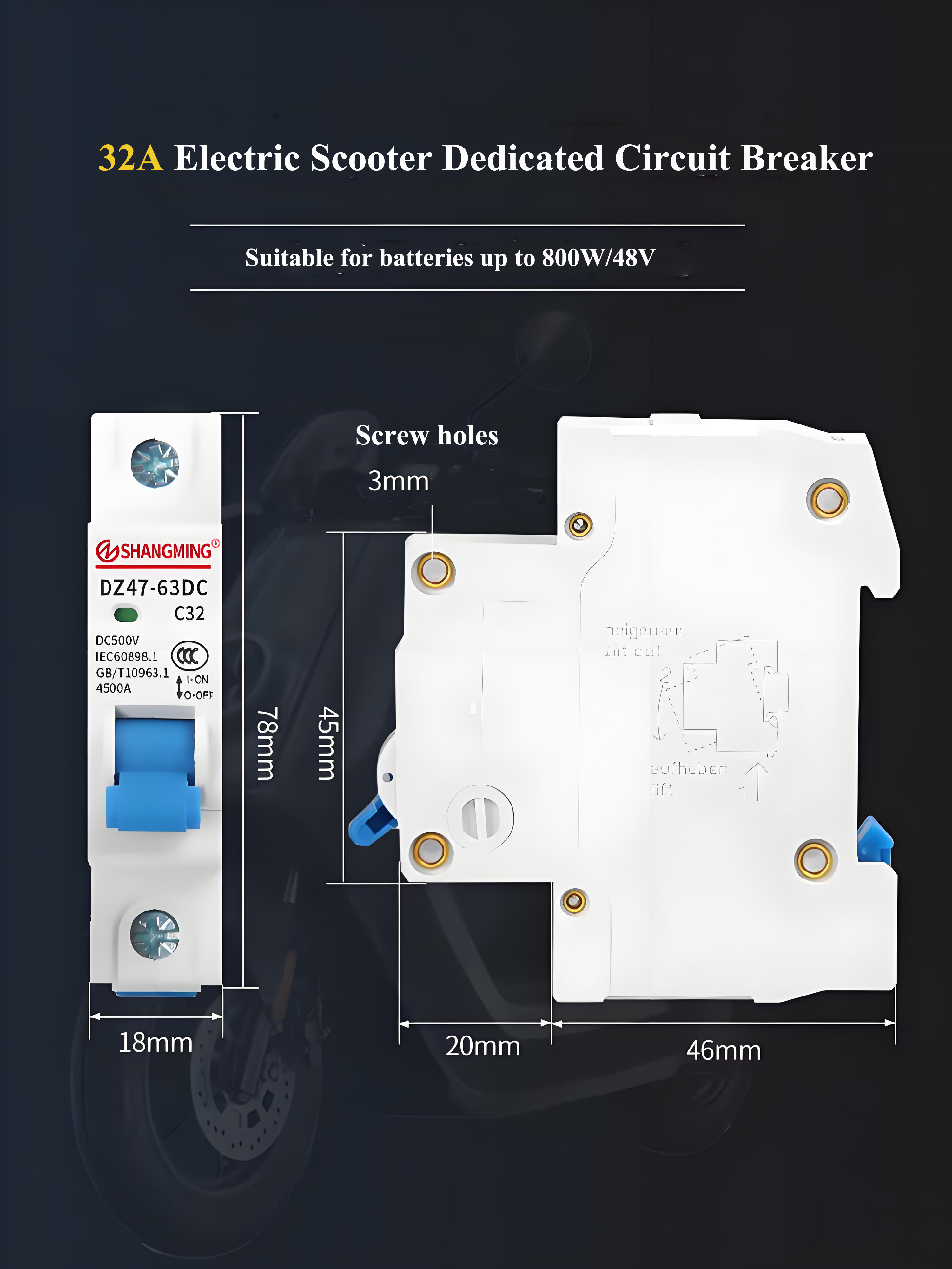 Electric Scooter Dedicated Air Circuit Breaker