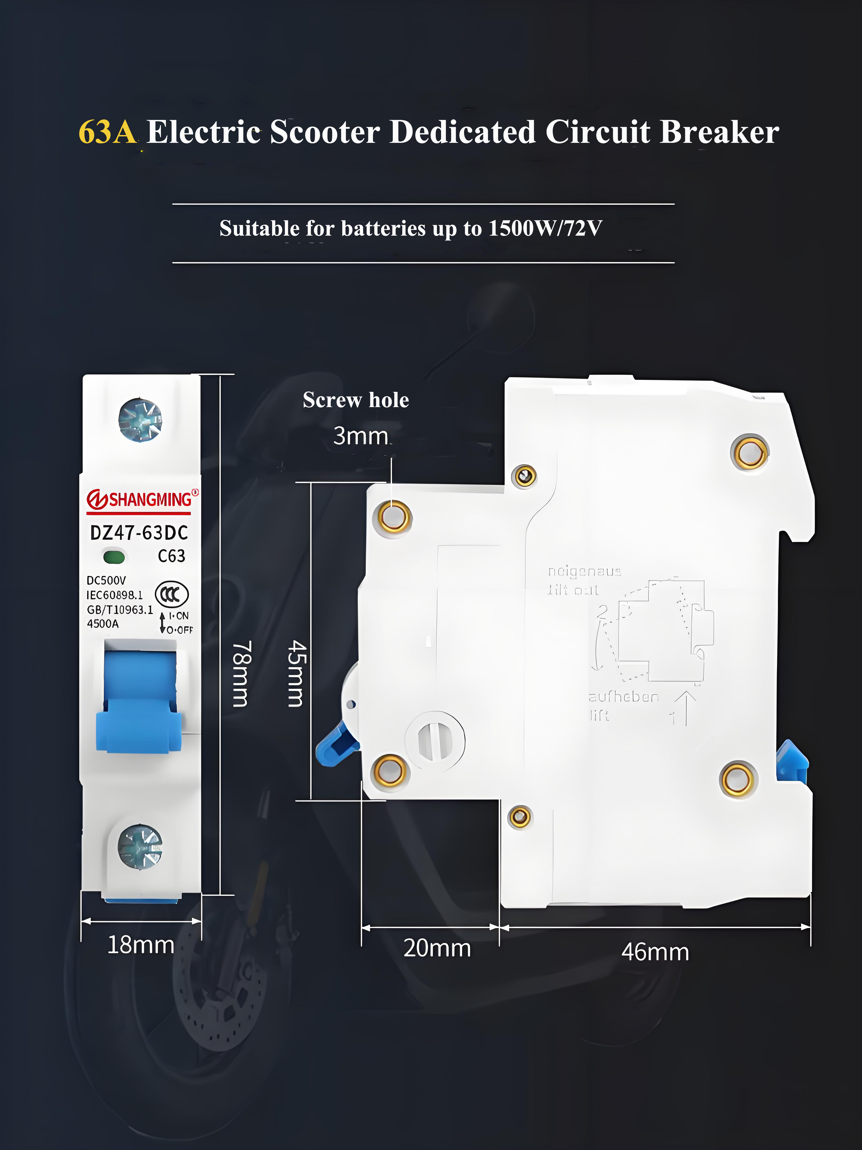 Electric Scooter Dedicated Air Circuit Breaker