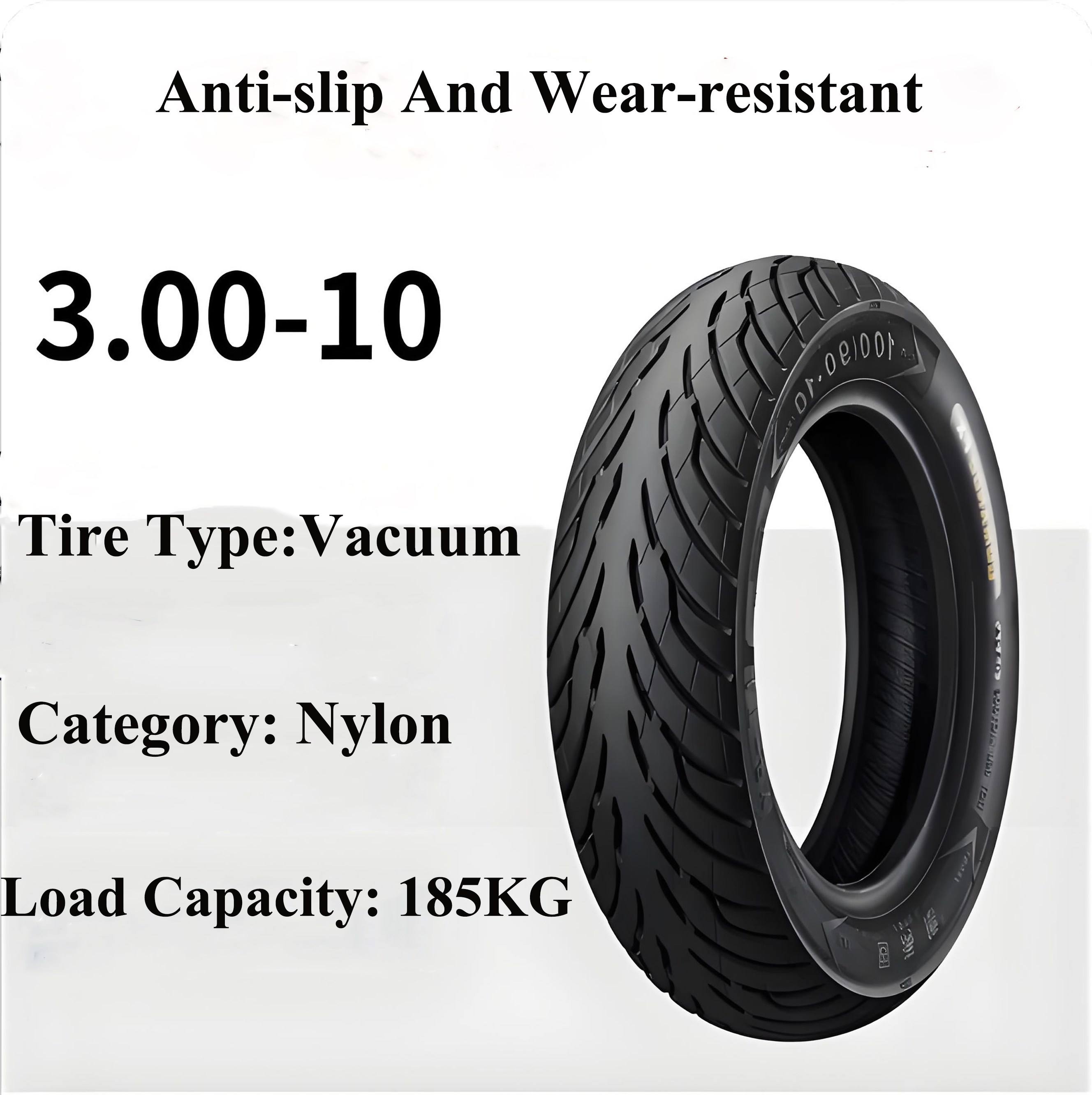 Electric scooter and electric motorcycle tires