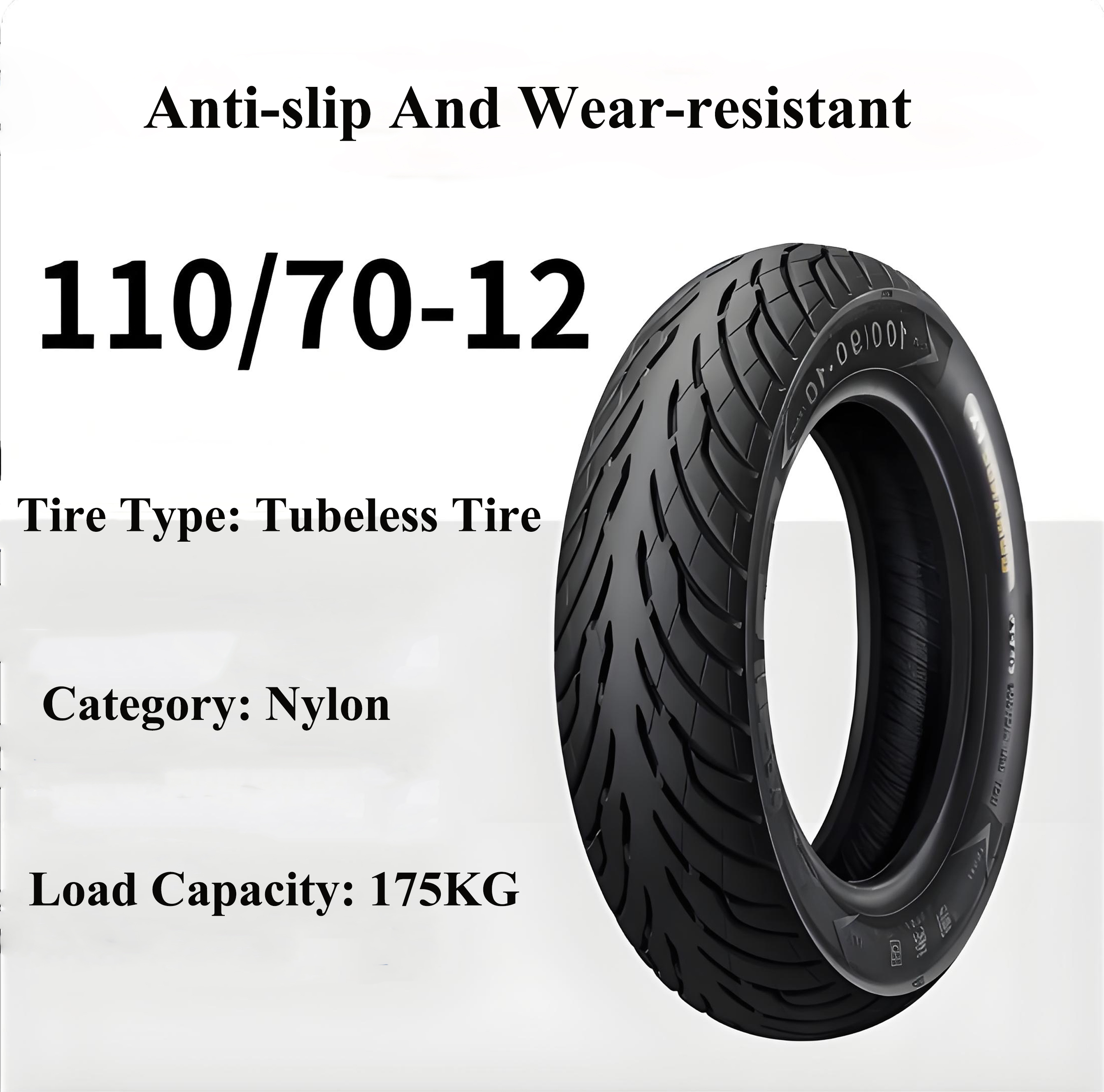 Electric scooter and electric motorcycle tires