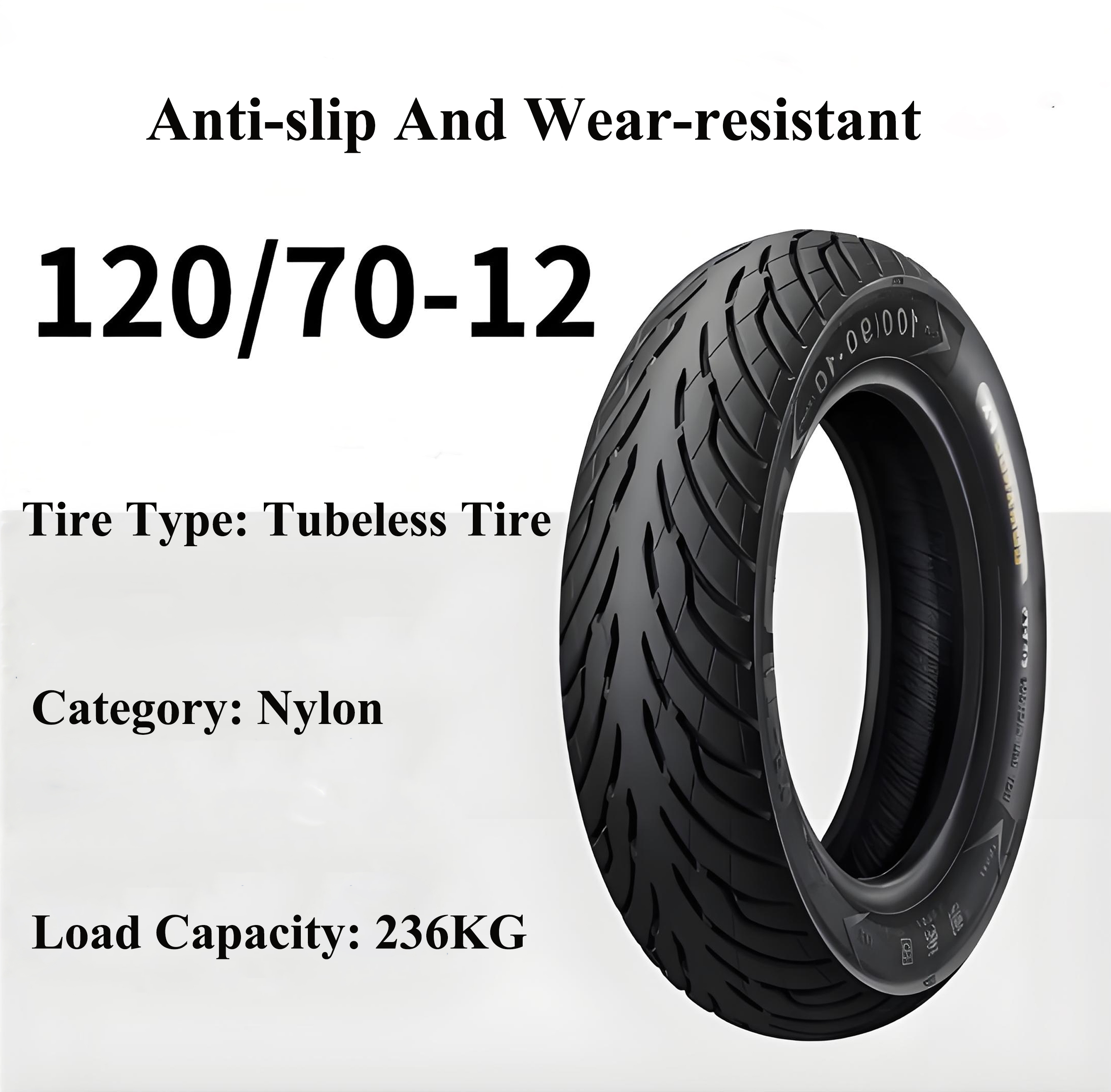 Electric scooter and electric motorcycle tires