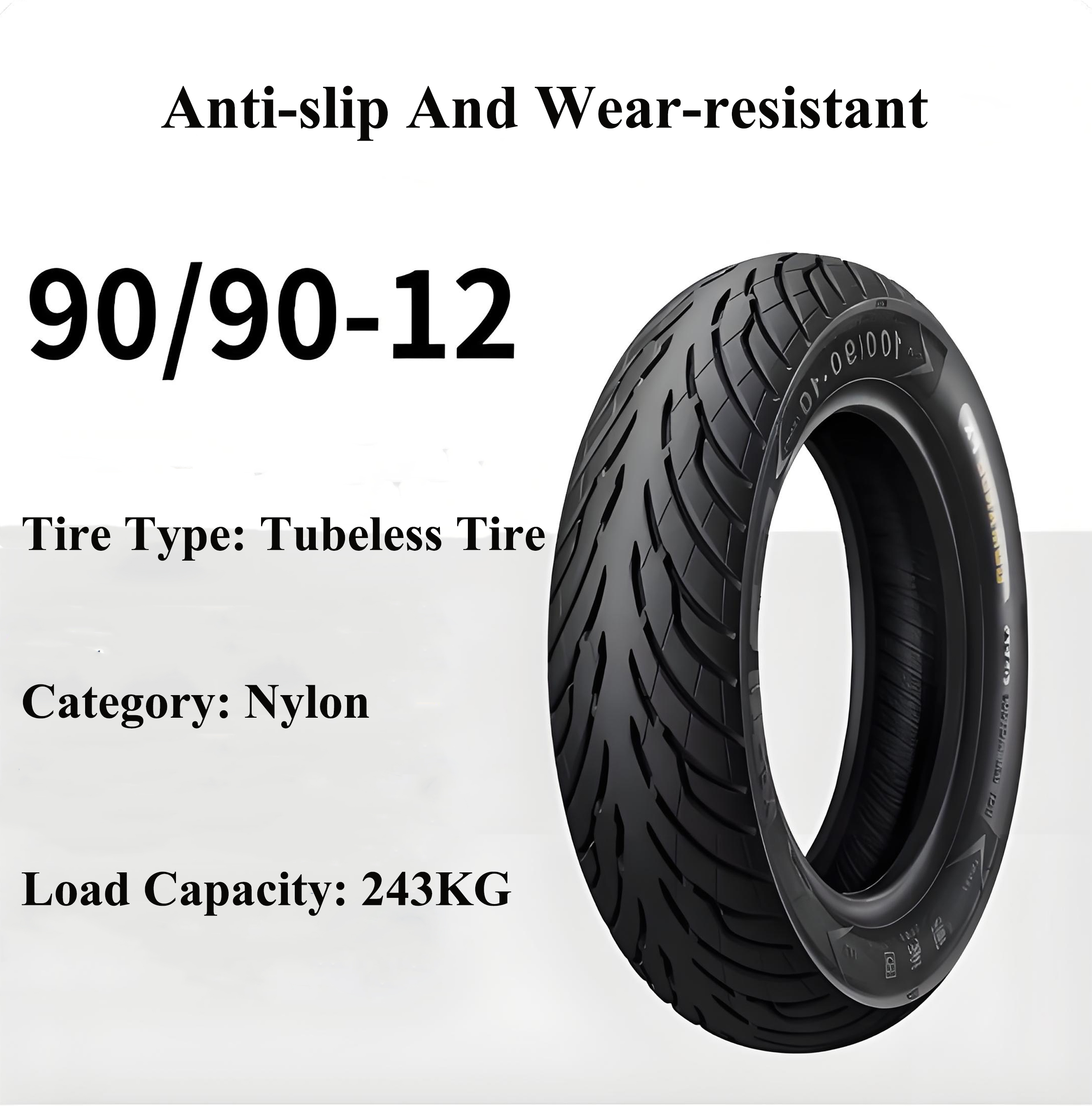 Electric scooter and electric motorcycle tires