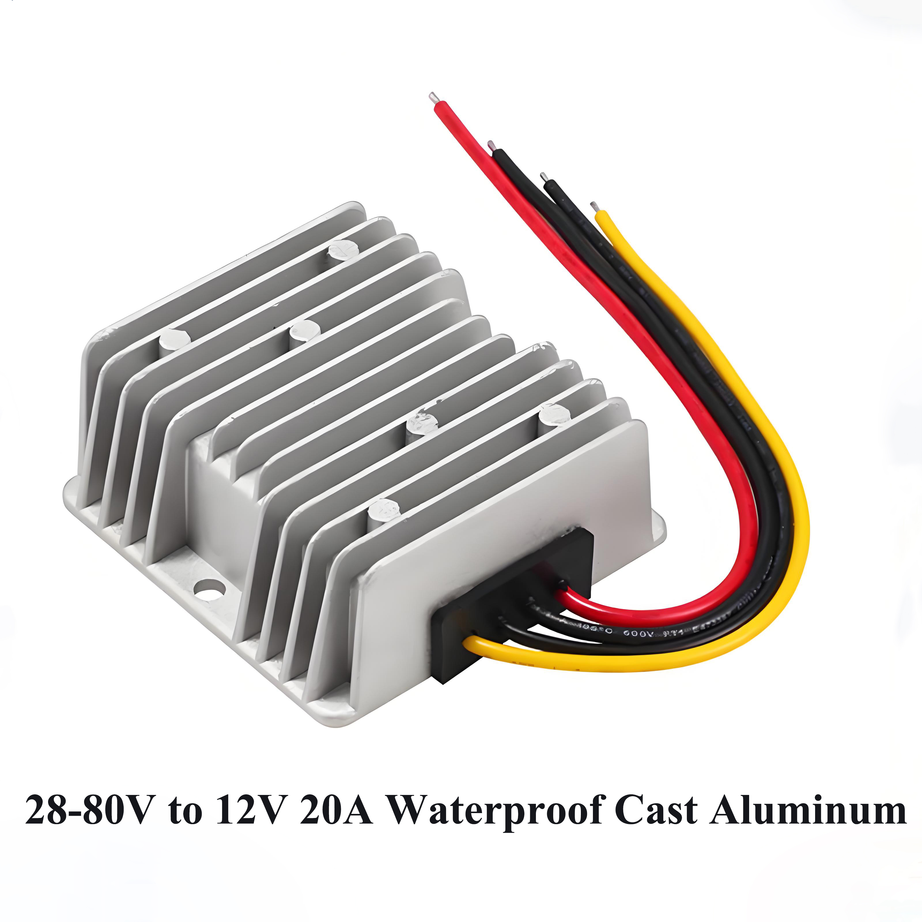 DC vehicle-mounted transformer 60V/48V/24V to 12V/3A/5A/10A/20A DC regulated power supply converter step-down module