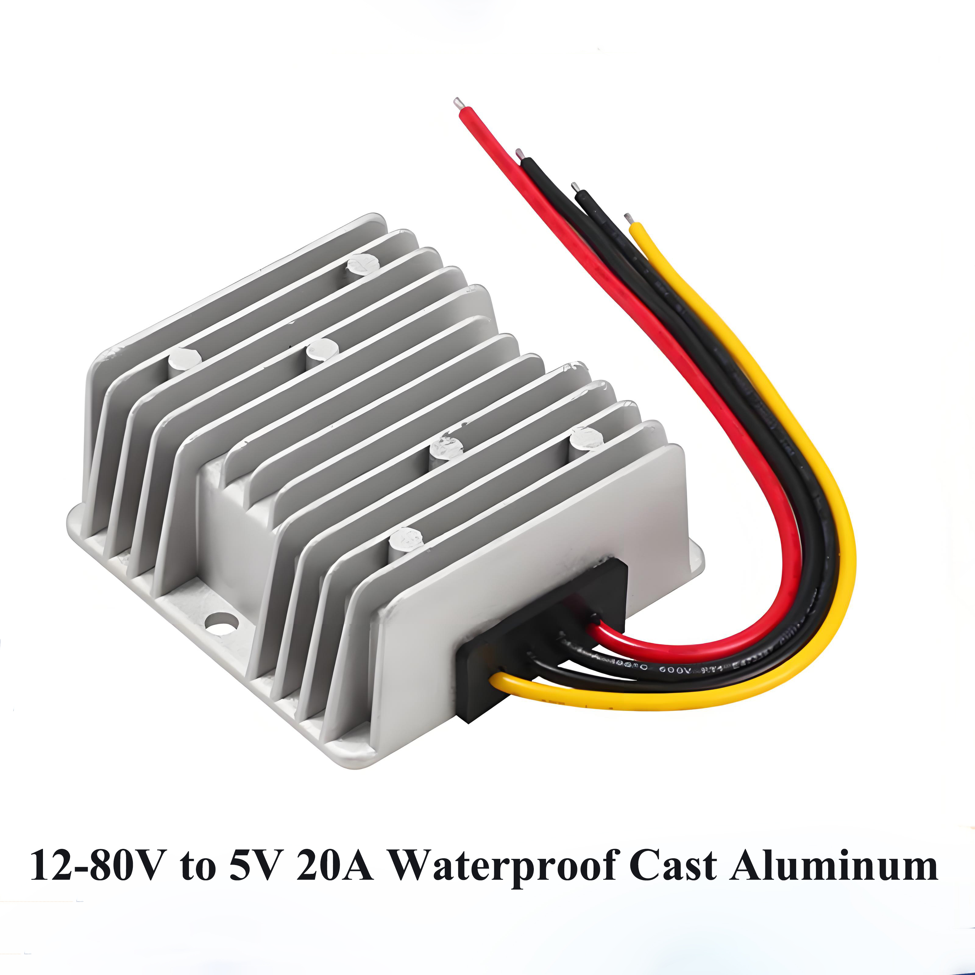 DC vehicle-mounted transformer 60V/48V/24V to 12V/3A/5A/10A/20A DC regulated power supply converter step-down module