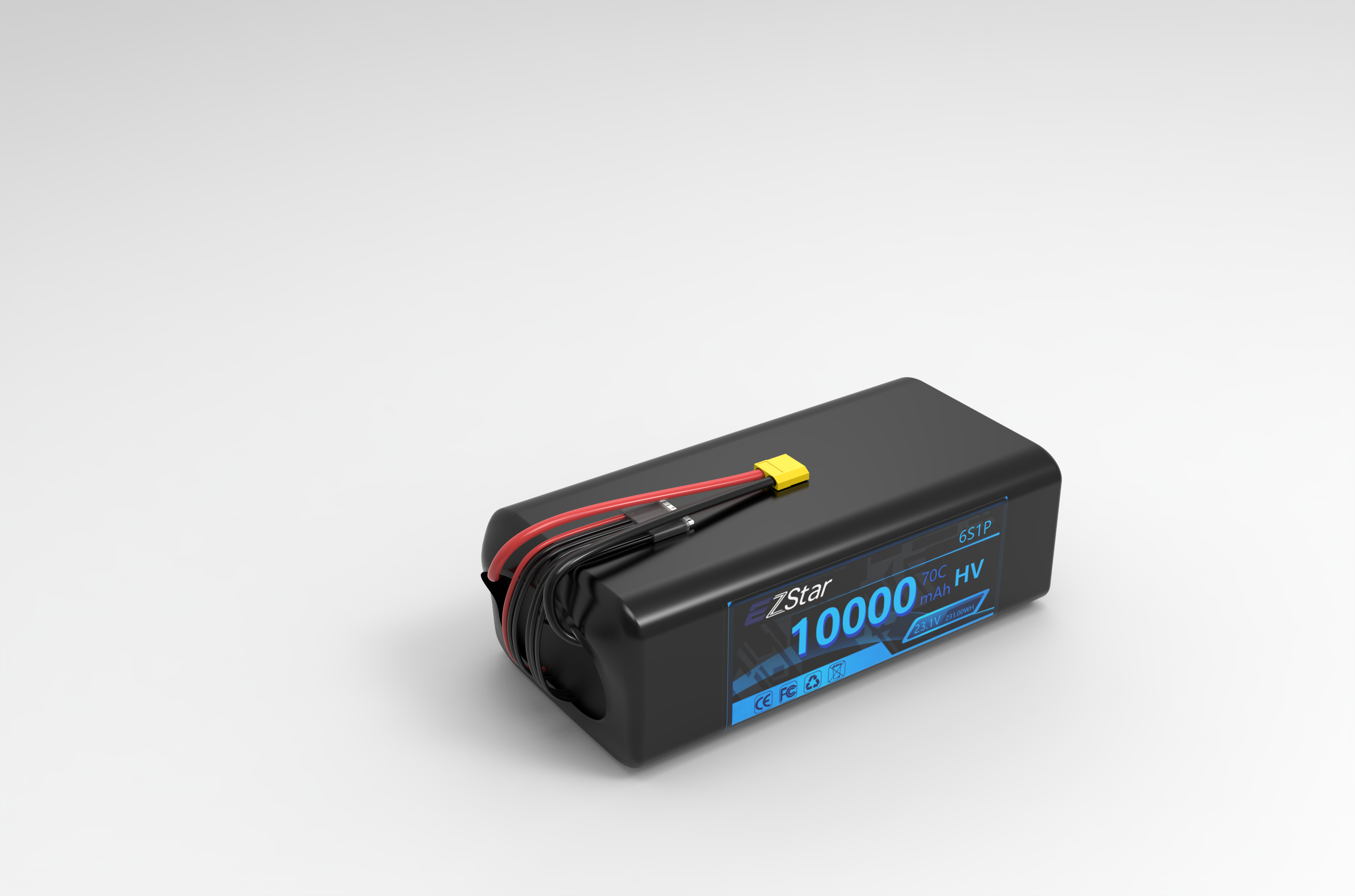 Remote control lithium battery high voltage 10000mAh 6S 23.1V