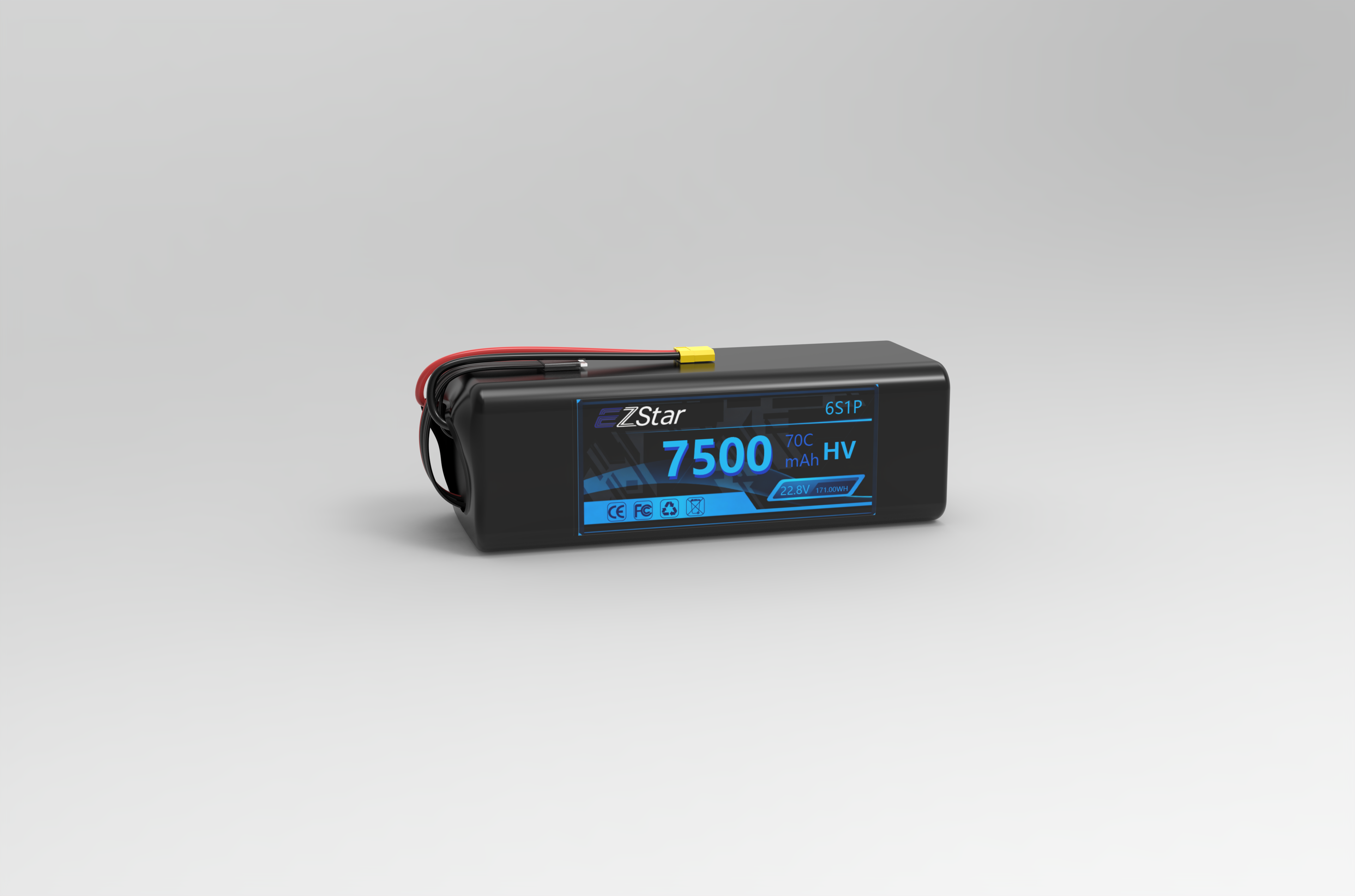 Remote control lithium battery high voltage 7500mAh 6S 22.8V