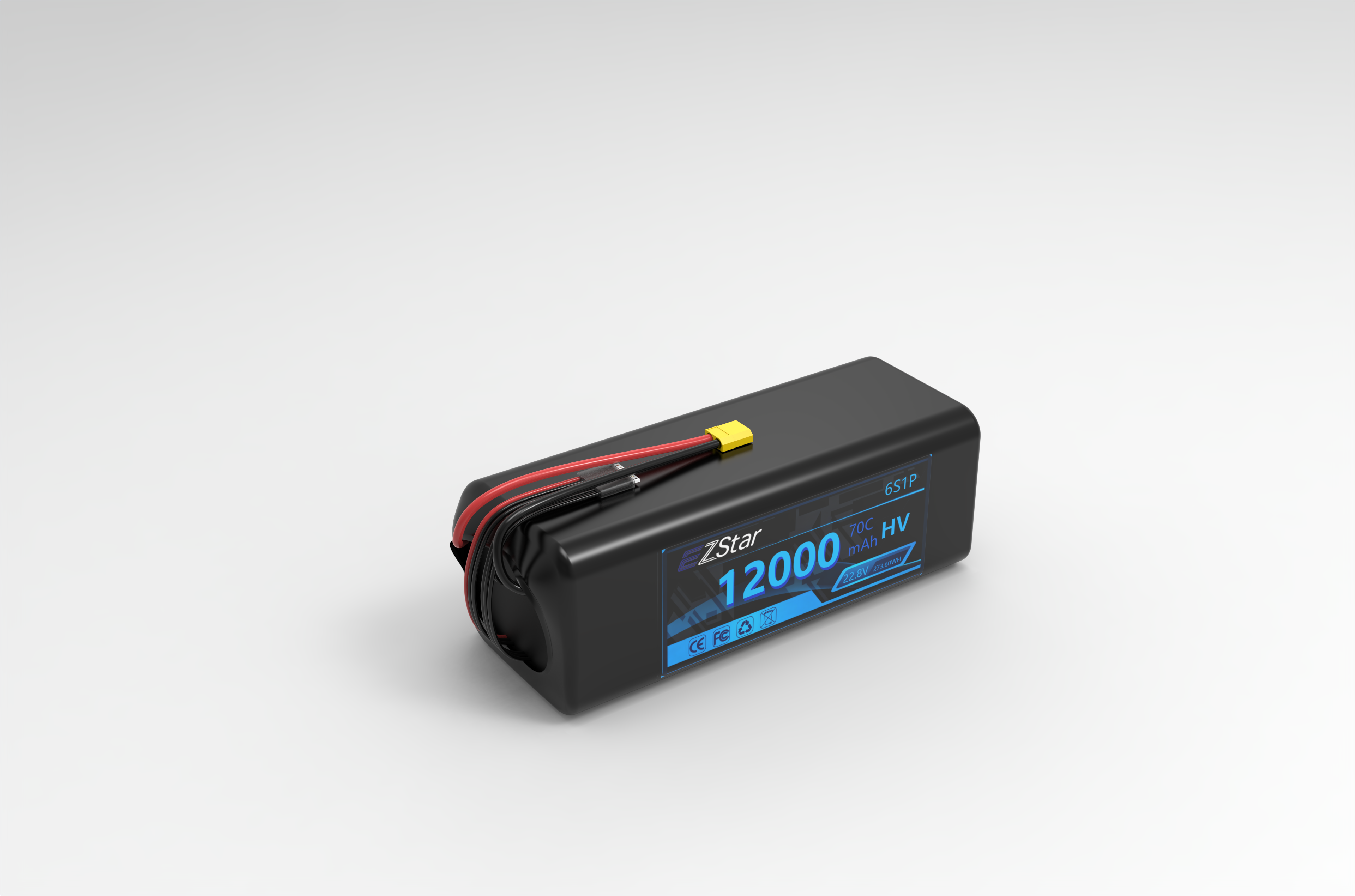 Remote control lithium battery high voltage 12000mAh 6s 22.8V