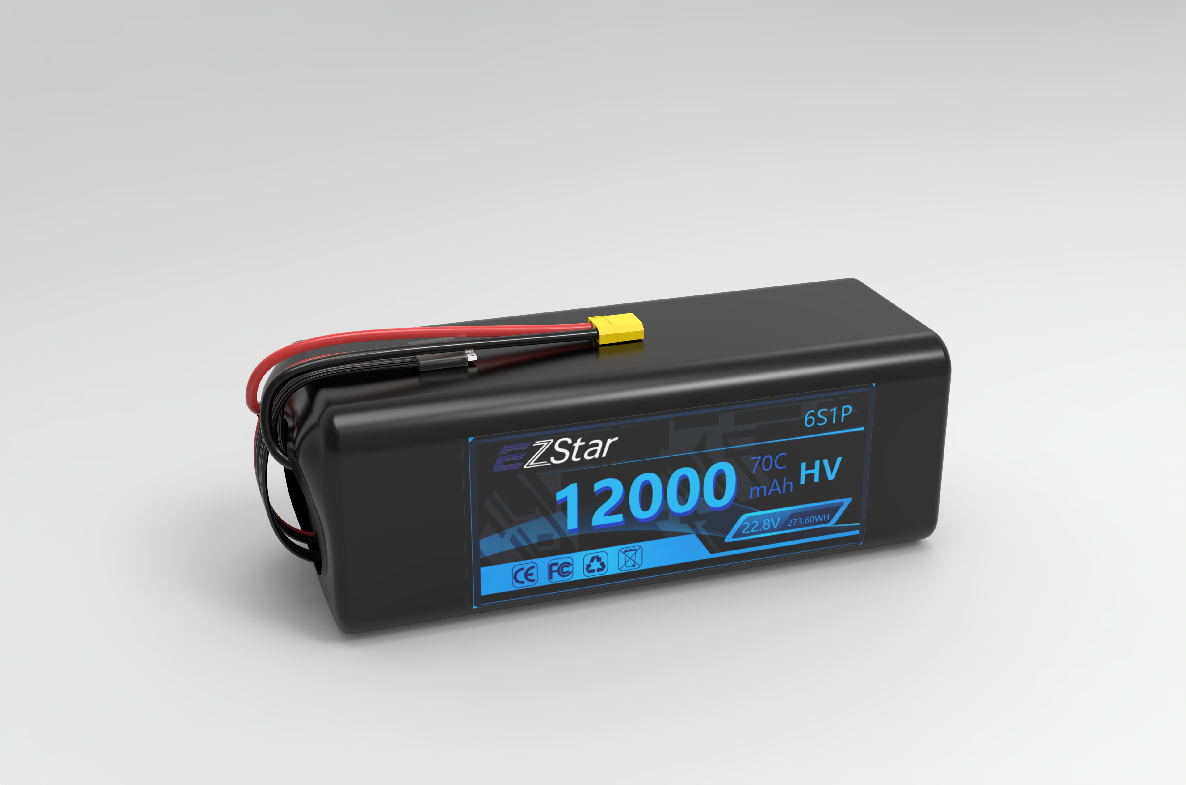 Remote control lithium battery high voltage 12000mAh 6s 22.8V