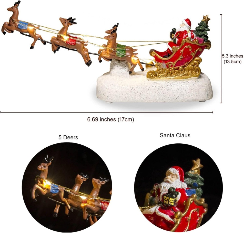 Santa's Sleigh and Reindeer Assortment