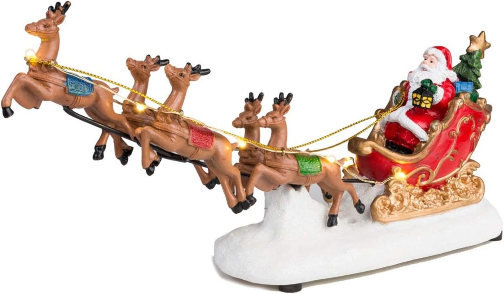 Santa's Sleigh and Reindeer Assortment