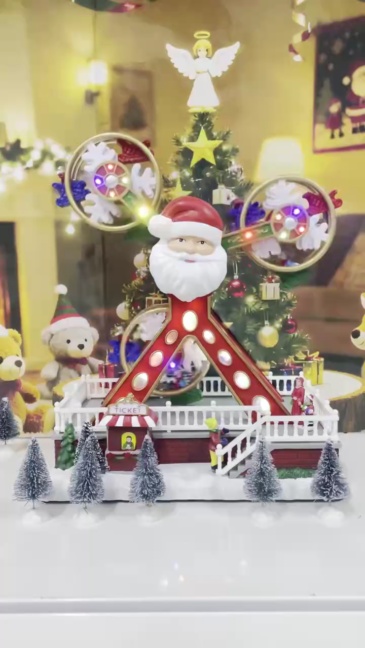 Wholesale Animated Christmas Village Ferris Wheel (MOQ 6) By innodept12